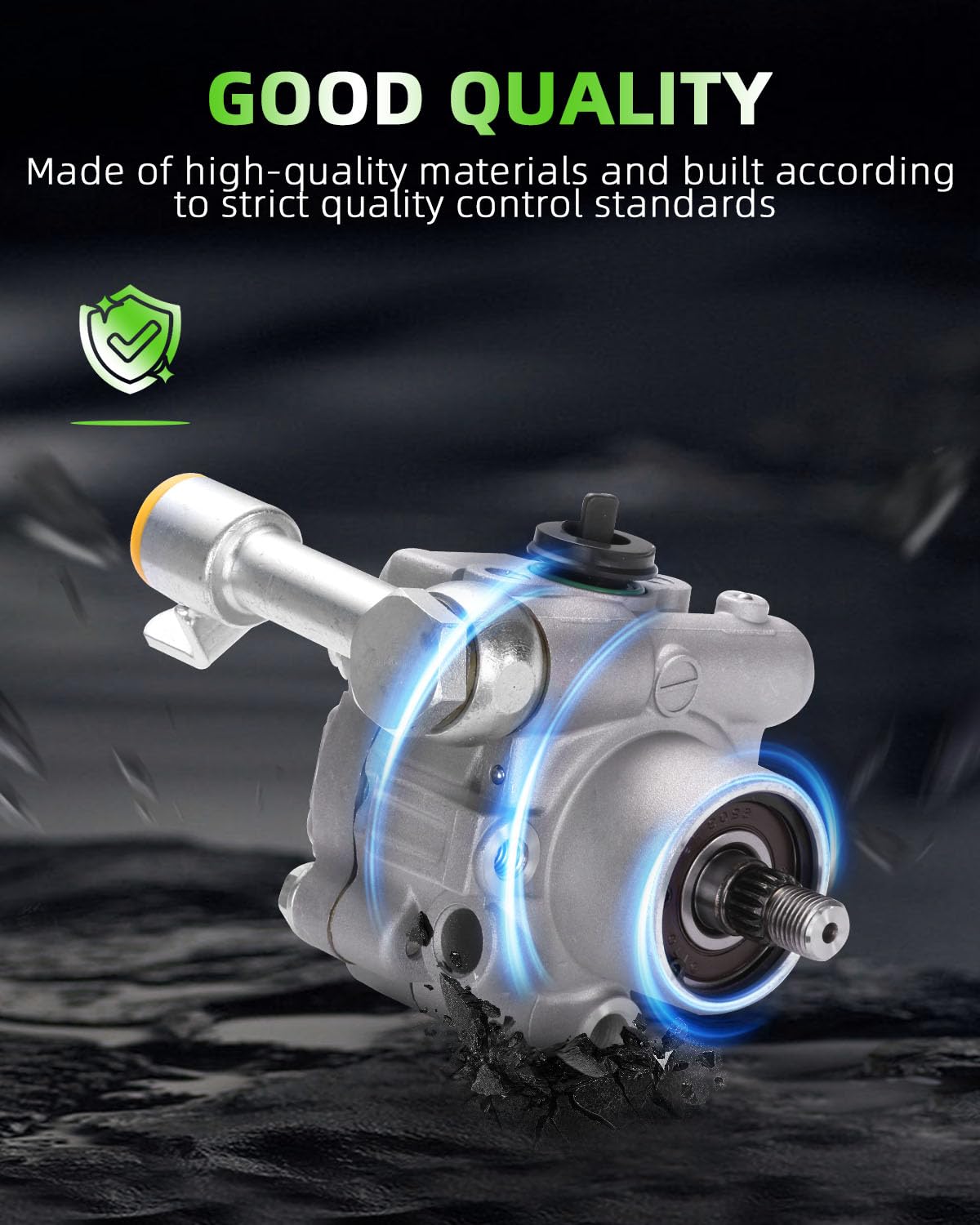 Scitoo Power Steering Pump Compatible With Nissan Maxima 2003-2008, For Nissan Quest 2004-2009, For Nissan Altima 2002-2006, V6 3.5L, Replace# 21-5407, 491108J200