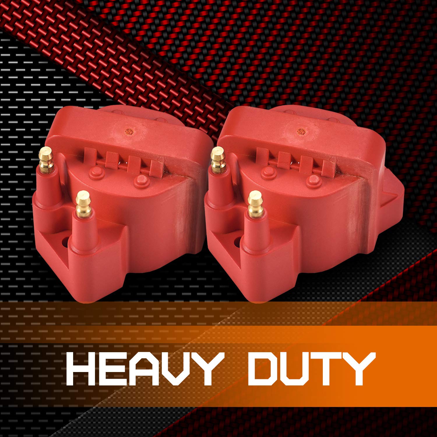 Ena Set Of 3 Red Ignition Coil Pack Compatible With Buick Cadillac Chevy Oldsmobile Pontiac Malibu Passport Allure Camaro Impala