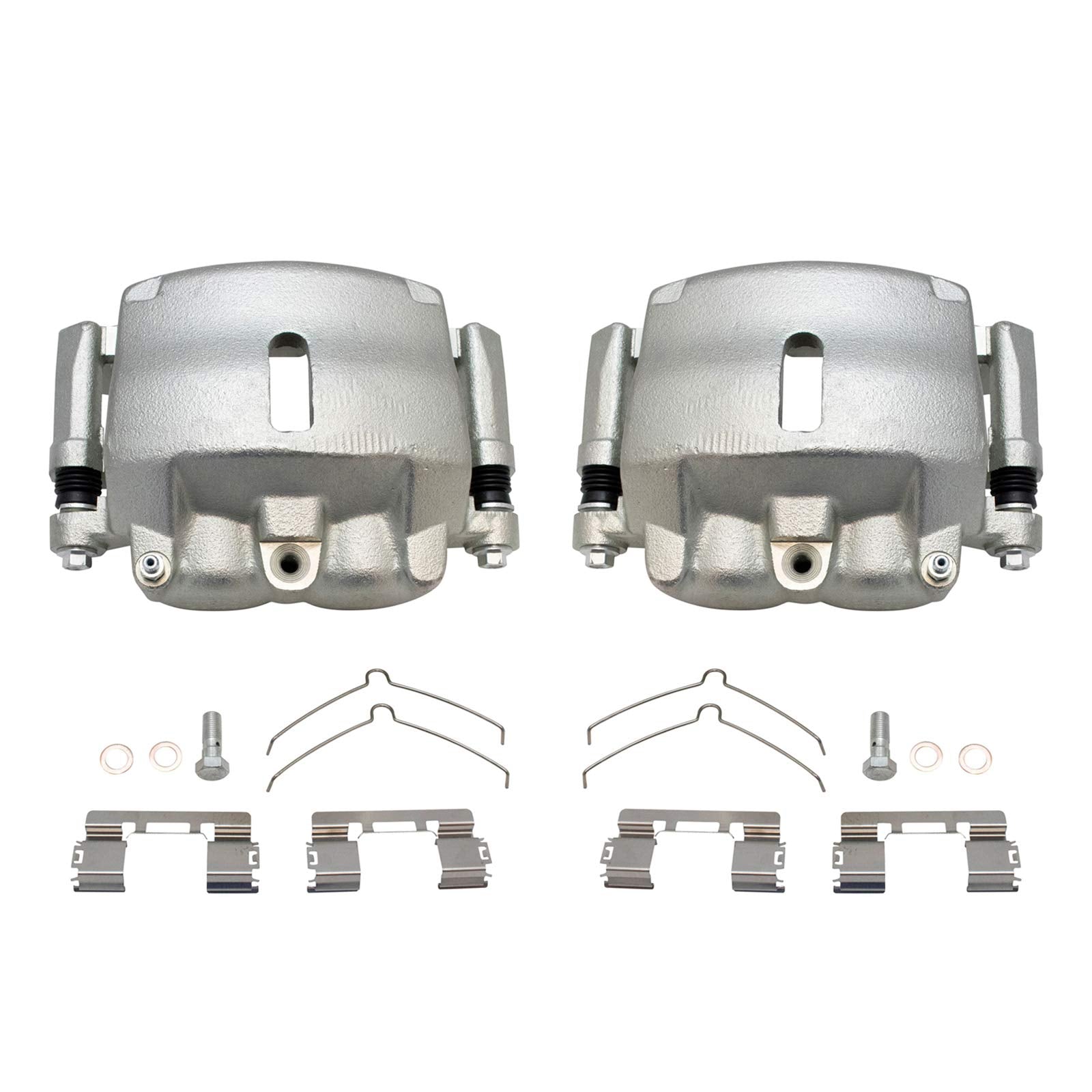 Trq Front Brake Caliper Set Compatible With 2004-2008 Ford F-150 2004 F-150 Heritage 2006-2008 Lincoln Mark Lt