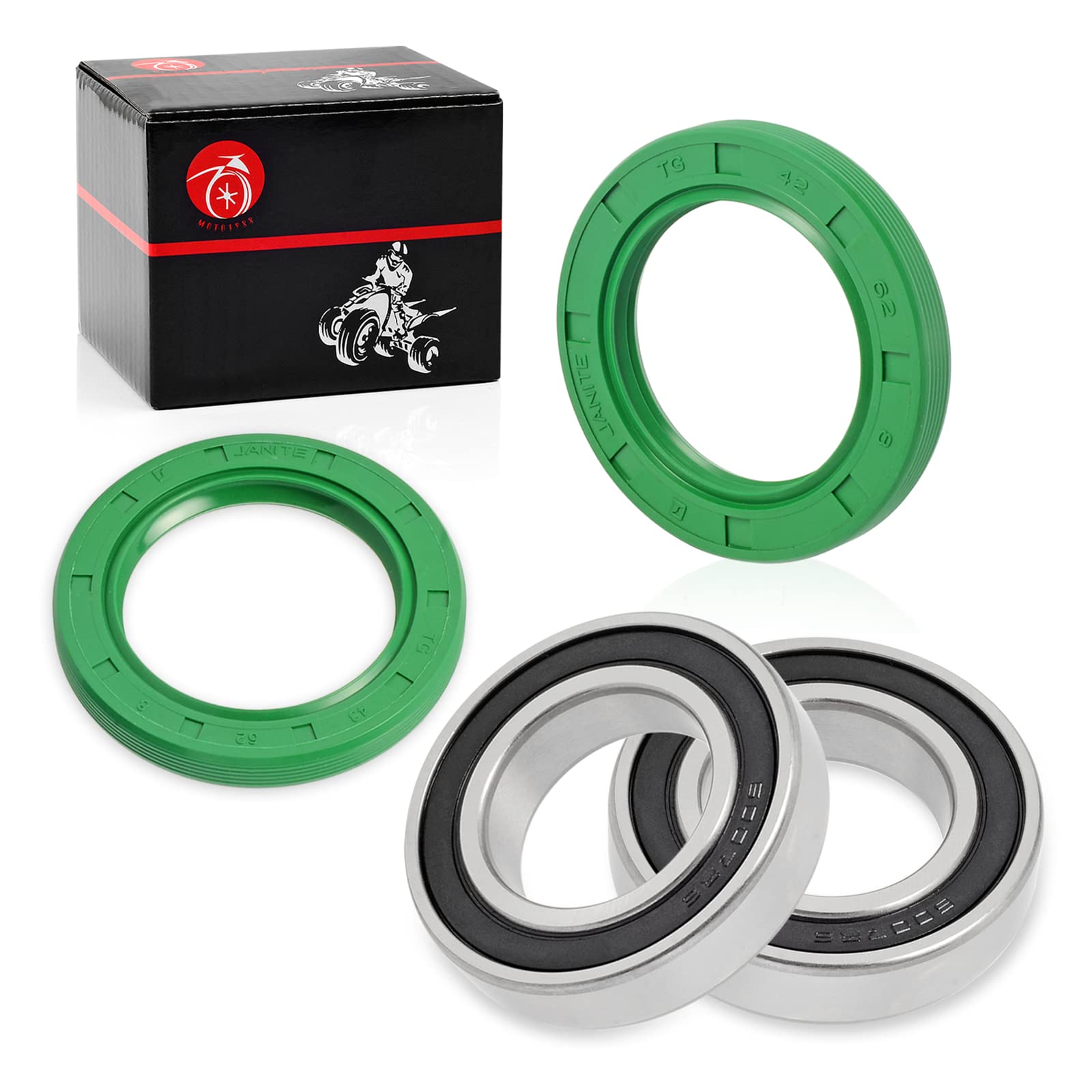 Rear Axle Wheel Bearing & Seal Kit For YAMAHA Banshee 350 Blaster 200 Raptor 660 660R Breeze 125 1987-2006 Grizzly 125 2004-2010