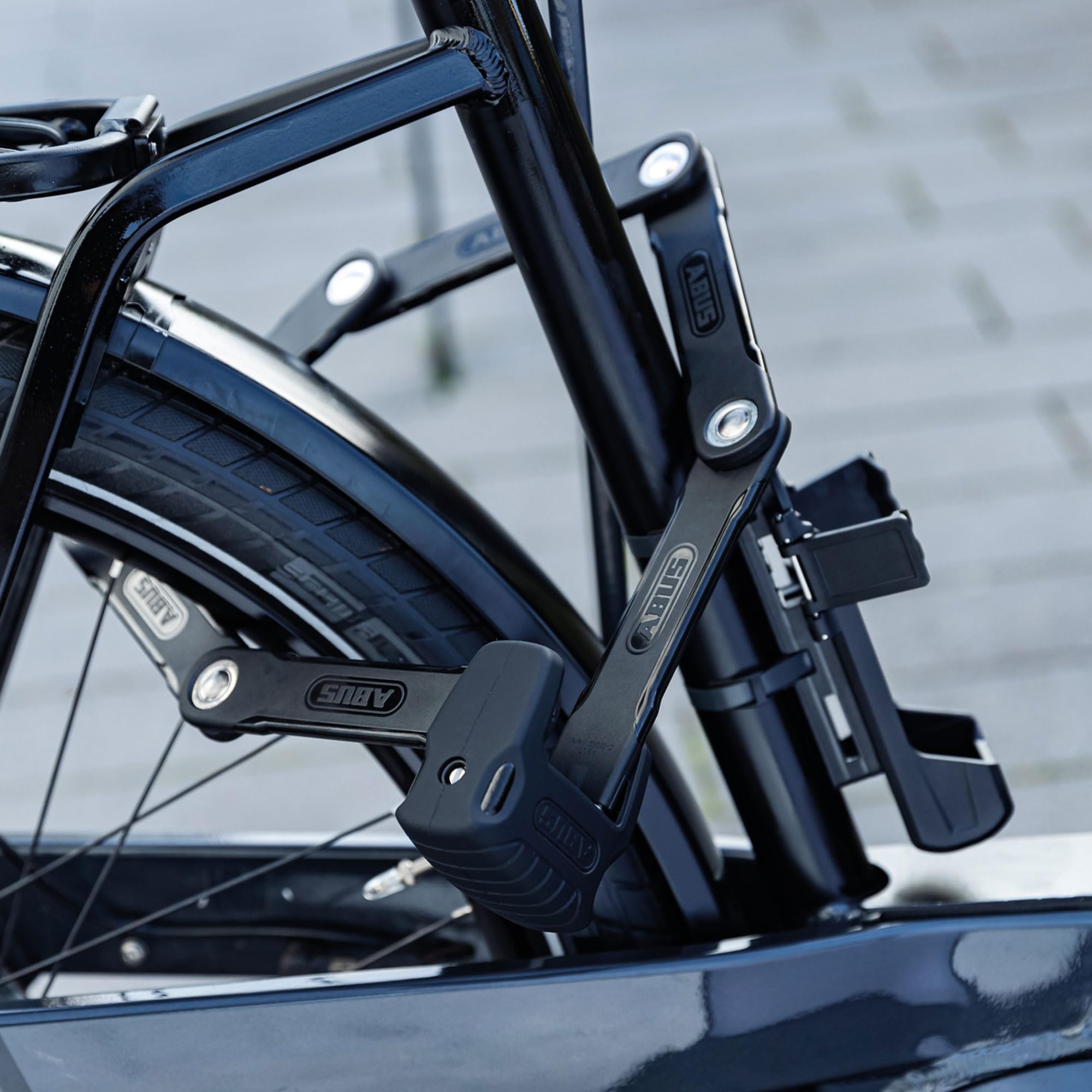 Abus 62115 Bordo Granit Xplus 6500K/120 Bk Sh, 3.90 Feet, Folding Lock With Sh Holder, Bikelock