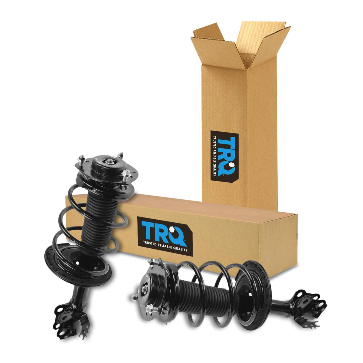 Trq Front Strut & Coil Spring Assembly Set Driver & Passenger Sides Compatible With 12-17 Toyota Camry
