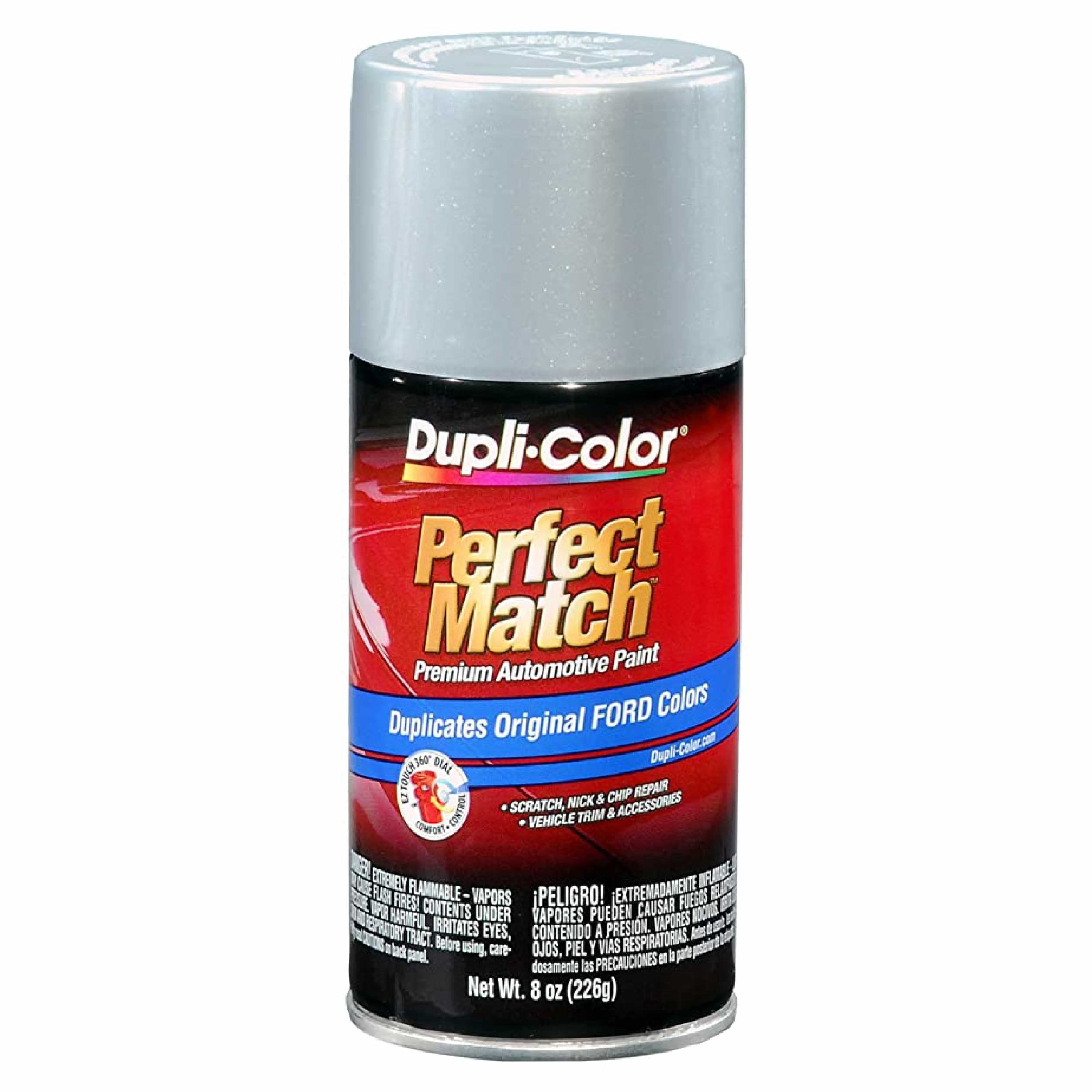 Dupli-Color Ebfm03837 Perfect Match Automotive Spray Paint - Ford Silver Metallic, J/1G - 8 Oz. Aerosol Can