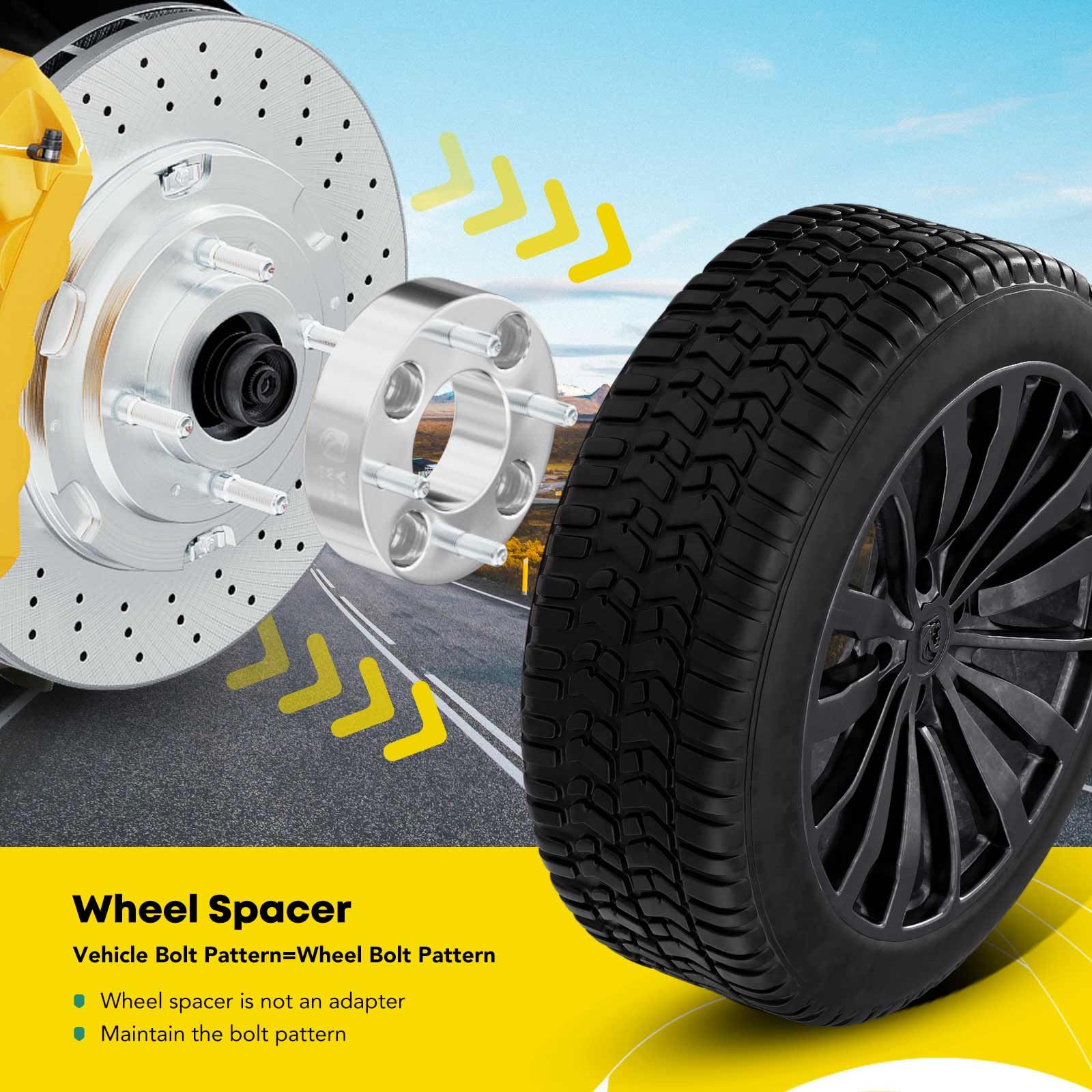 YHTAUTO 4X110 ATV UTV Wheel Spacers 1.5 Inch Fits Yamaha, Honda, Suzuki, Kawasaki, Bombardier, Grizzly, King Quad, Foreman, 4 Lu