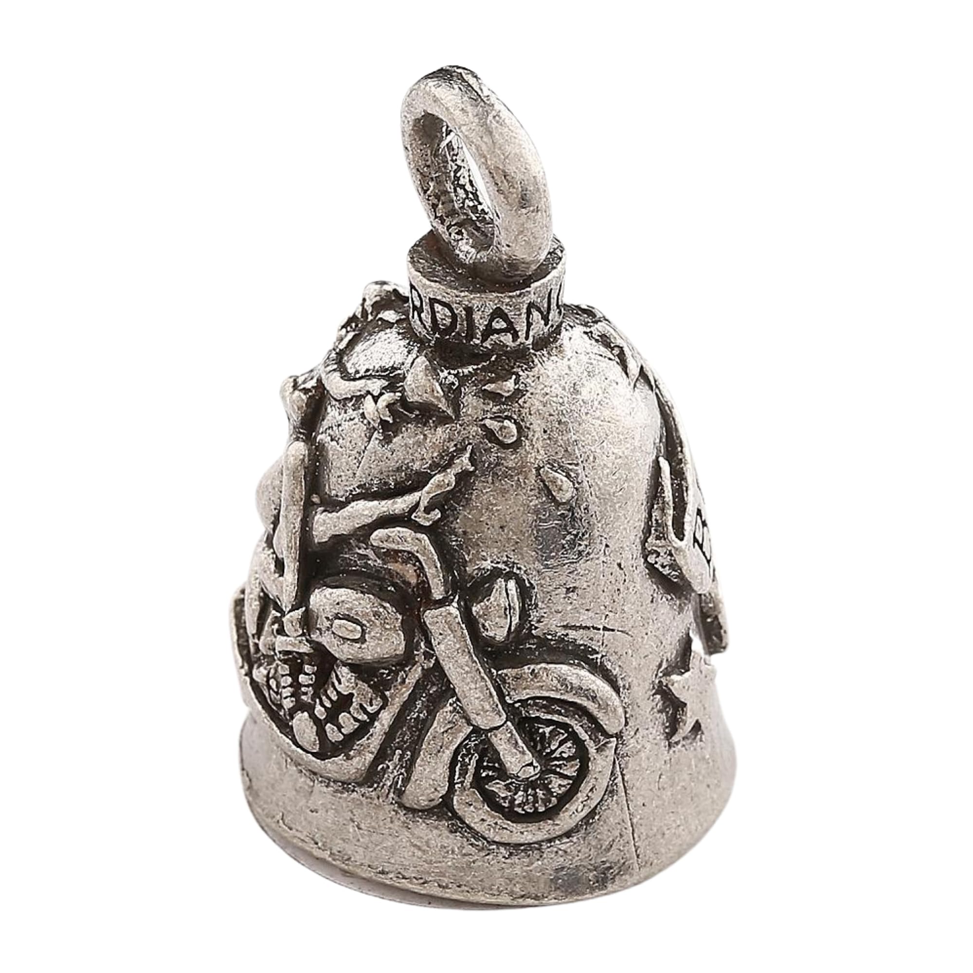 Guardian Bell Biker Betty V-Twin Good Luck Bell W/Keyring & Black Velvet Gift Bag | Motorcycle Bell | Lead-Free Pewter | Good Lu