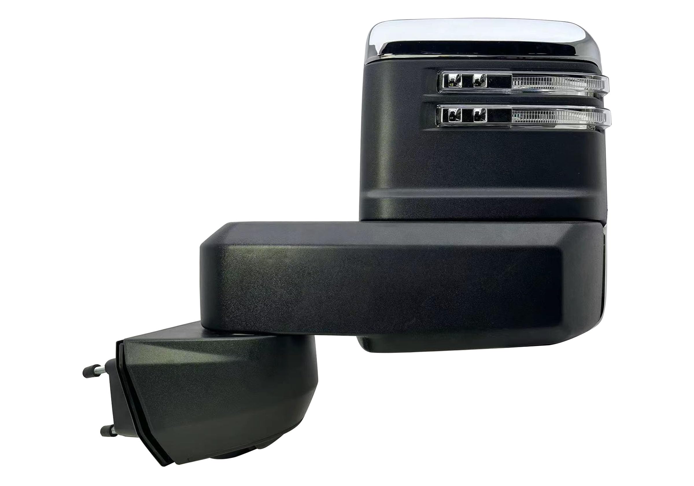 Driver Left Side Door Towing Mirror Power and Heated with Signal Light and BLIS Chrome Back Cover For Chevrolet Silverado GMC Si