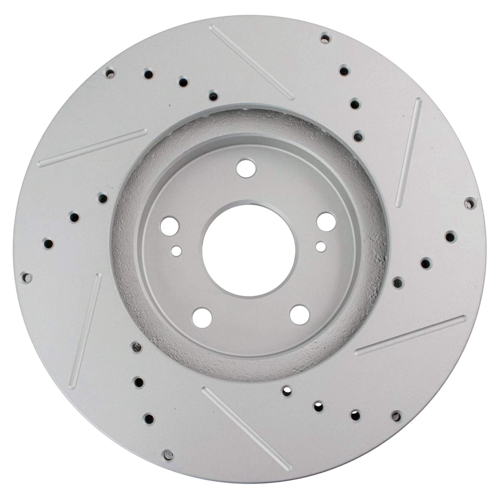 Trq Front Performance Brake Rotor Drilled Slotted Pair For 2003-2012 Honda Accord / 2001-2003 Cl / 2001-2006 Mdx / 1999-2004 Ody