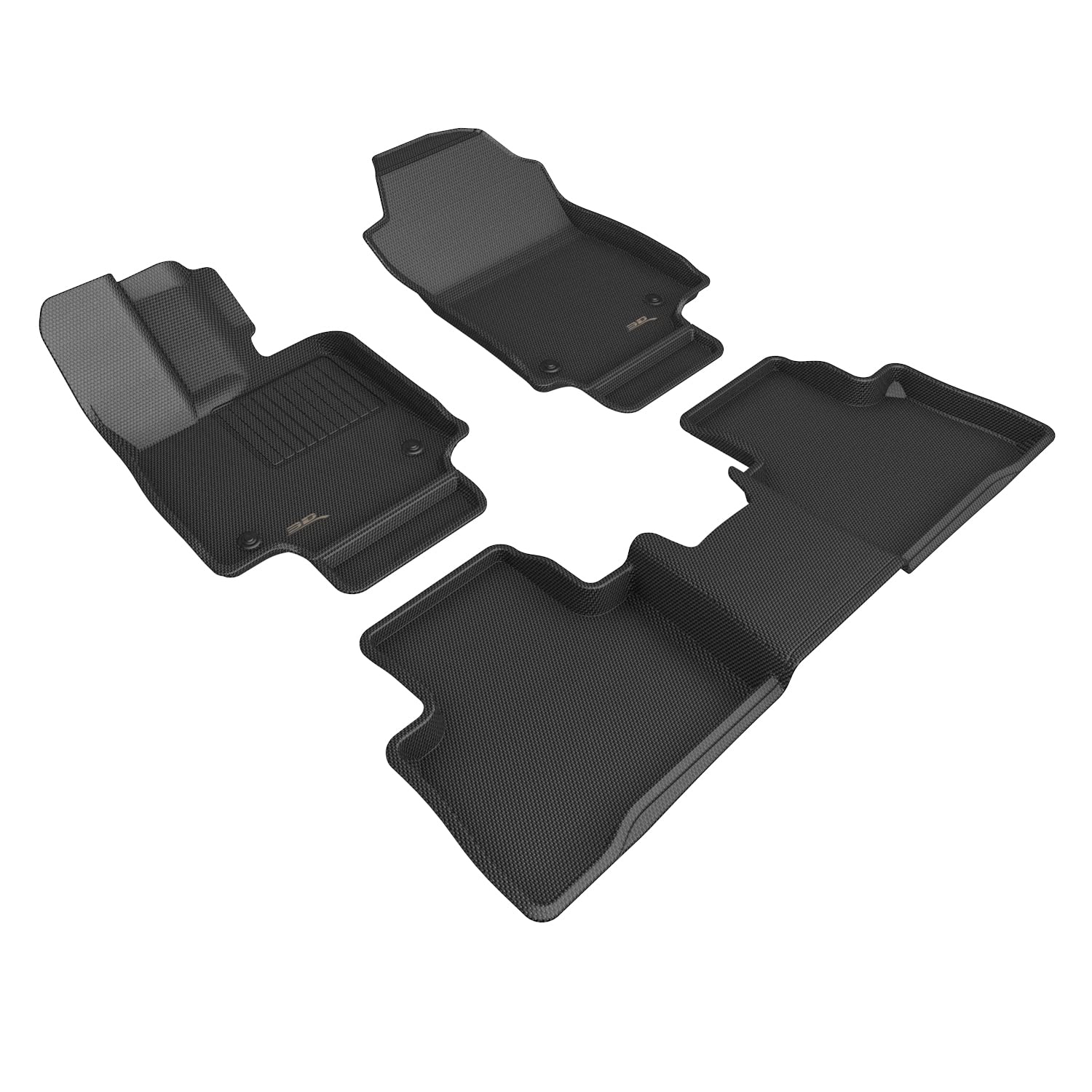 3D Maxpider Custom Fit Kagu Floor Mat (Black) Compatible With Lexus Nx Gasoline 2022-2025 - Full Set