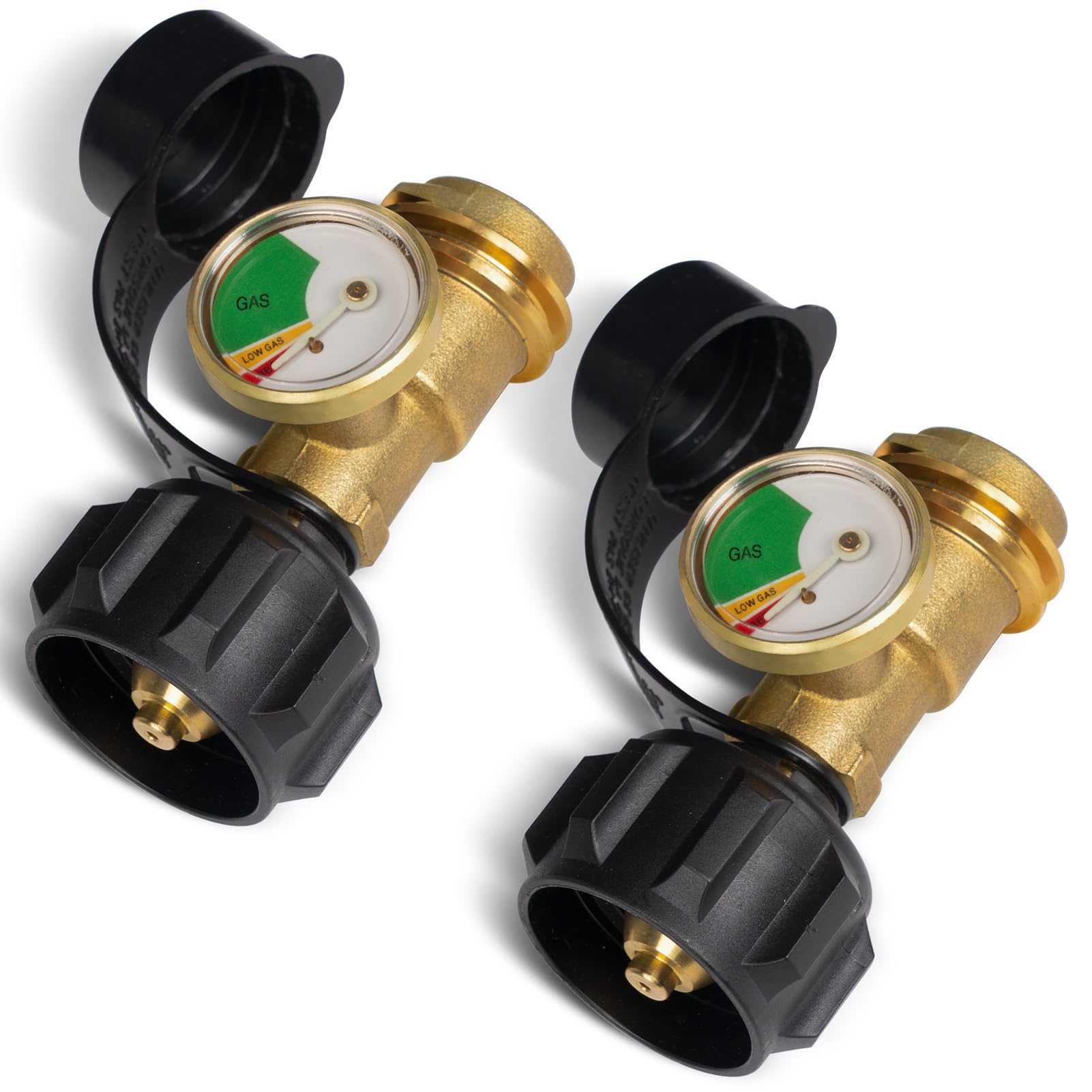 GASPRO 2 Pack Propane Tank Gauge, Propane Level Indicator for 5-20LB Tanks, Perfect for RV Camper, Propane Heater, Fire Pit, Gas
