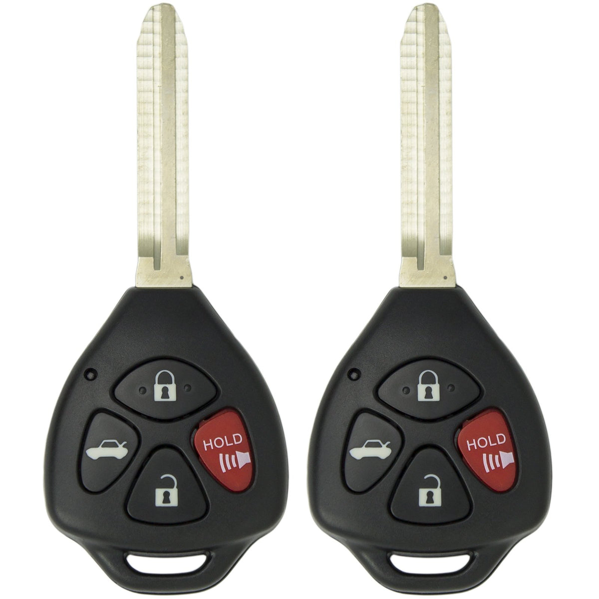 Keyless2Go Replacement For 2 New Keyless Entry Remote Car Key For 2007 2008 2009 2010 Toyota Camry Hyq12Bby