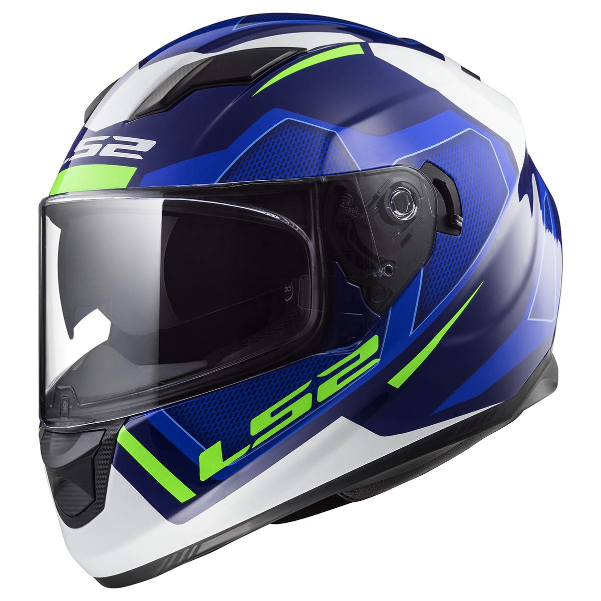 Ls2 Helmets Full Face Stream Evo Street Helmet (Axis Gloss Blue - X-Small)