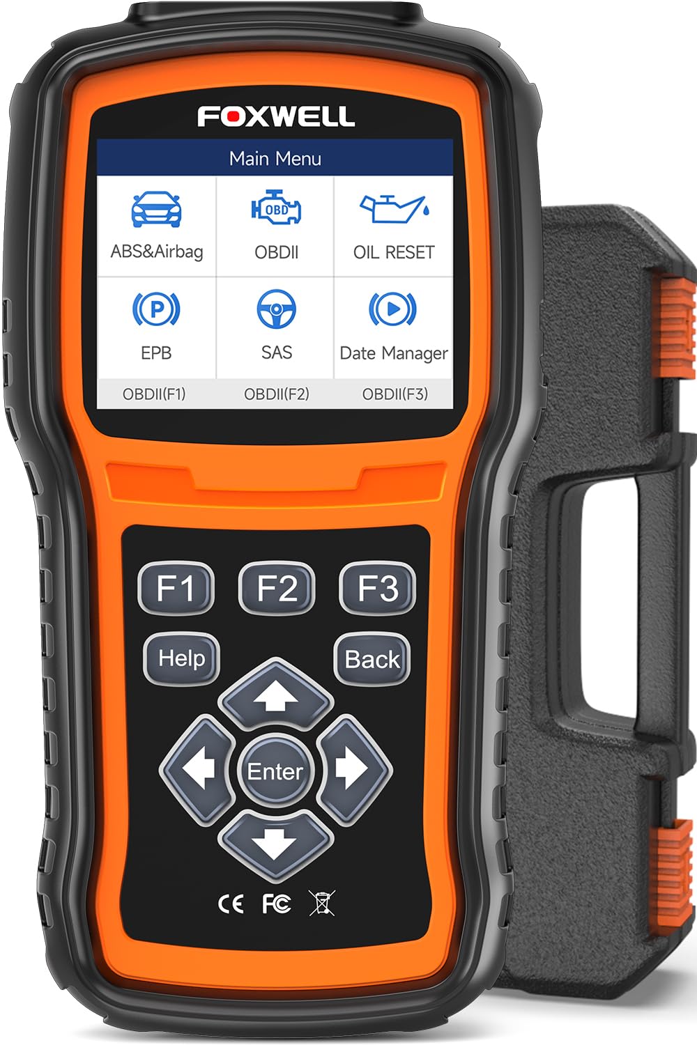 FOXWELL NT630 Plus OBD2 Scanner with ABS and SRS, 2024 ABS Scan Tool Bleeding Brake SRS Scanner Live Data, Car Code Reader Diagn