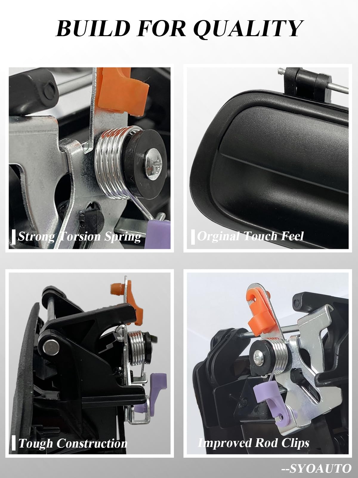 Syoauto Tailgate Handle For 2000-2006 Toyota Tundra Liftgate Latch Handle With Keyhole Replaces# 69090-0C010 69090-0C030-C0