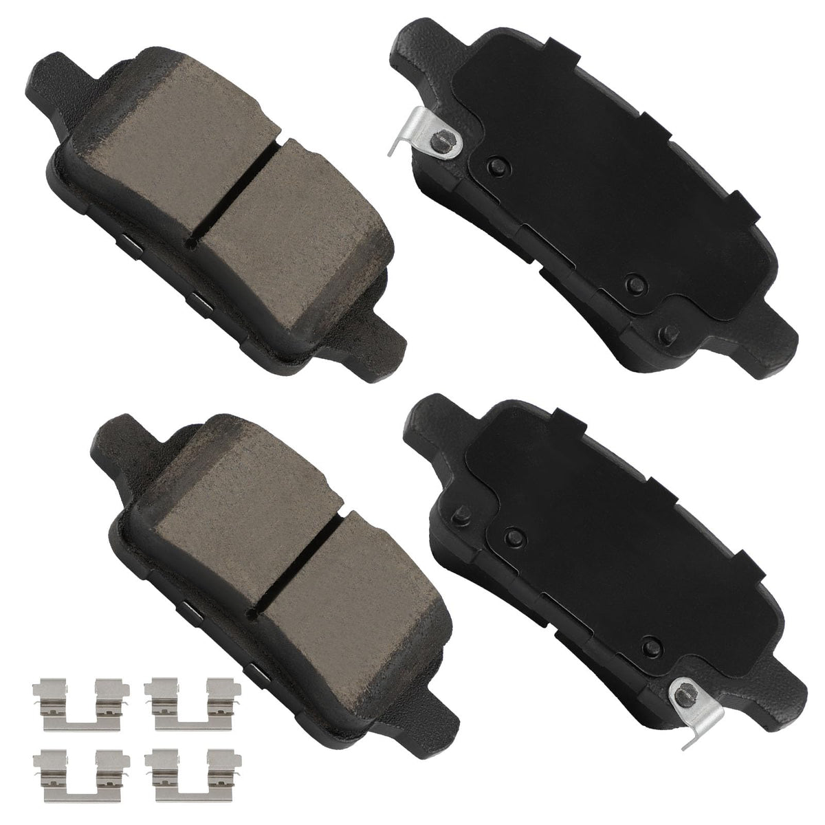 Cciyu D1915 Rear Ceramic Brake Pads W/Hardware Fit For Buick For Lacrosse 17-19/For Regal Sportback 18-19/For Regal Tourx 18-19,