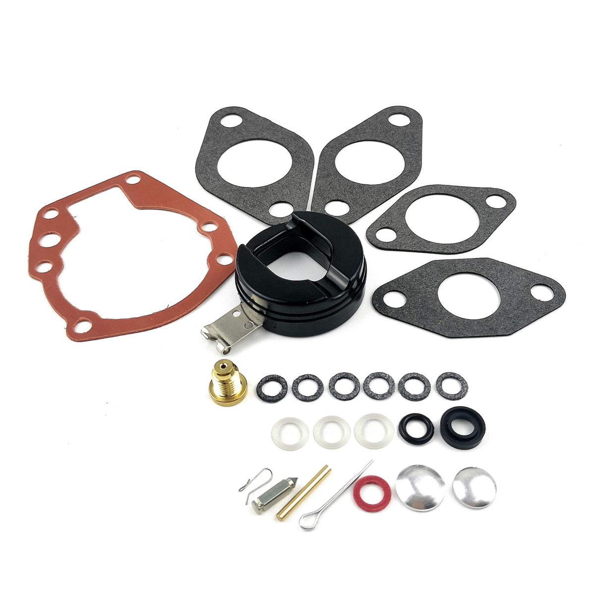 WINGOGO 439071 Carb Rebuild Kit with Float Replaces Johnson Evinrude OMC BRP 1.5-20 HP Boat Motor Engine Carburetor Repair Parts