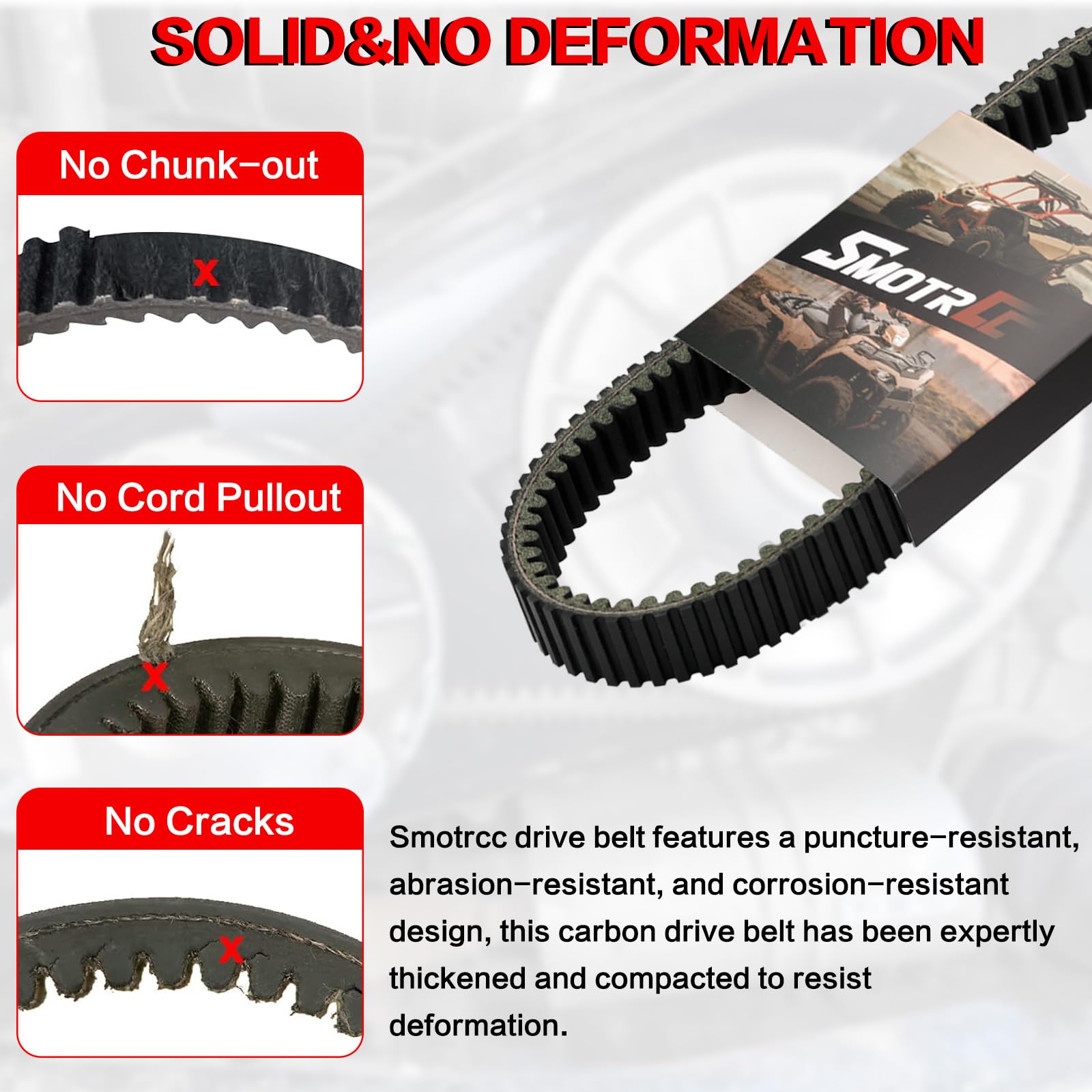 3211172 Heavy Duty CVT Drive Belt Fit Polaris RZR XP 900 1000 XP4 Ranger Trail S1000 Ranger 900 1000 XP Replaces OME Part 321118