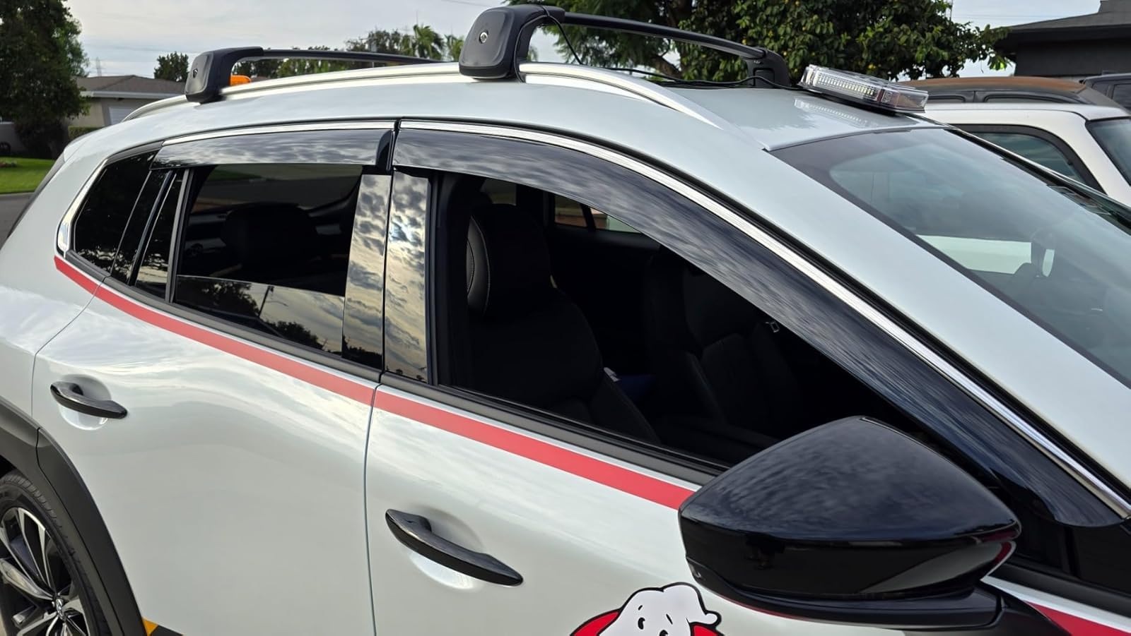 Vesul Window Visors Compatible With Mazda Cx-50 Cx50 2023-2025 Rain Guards Anti-Rain Window Visors With Tape 304 Stainless Steel