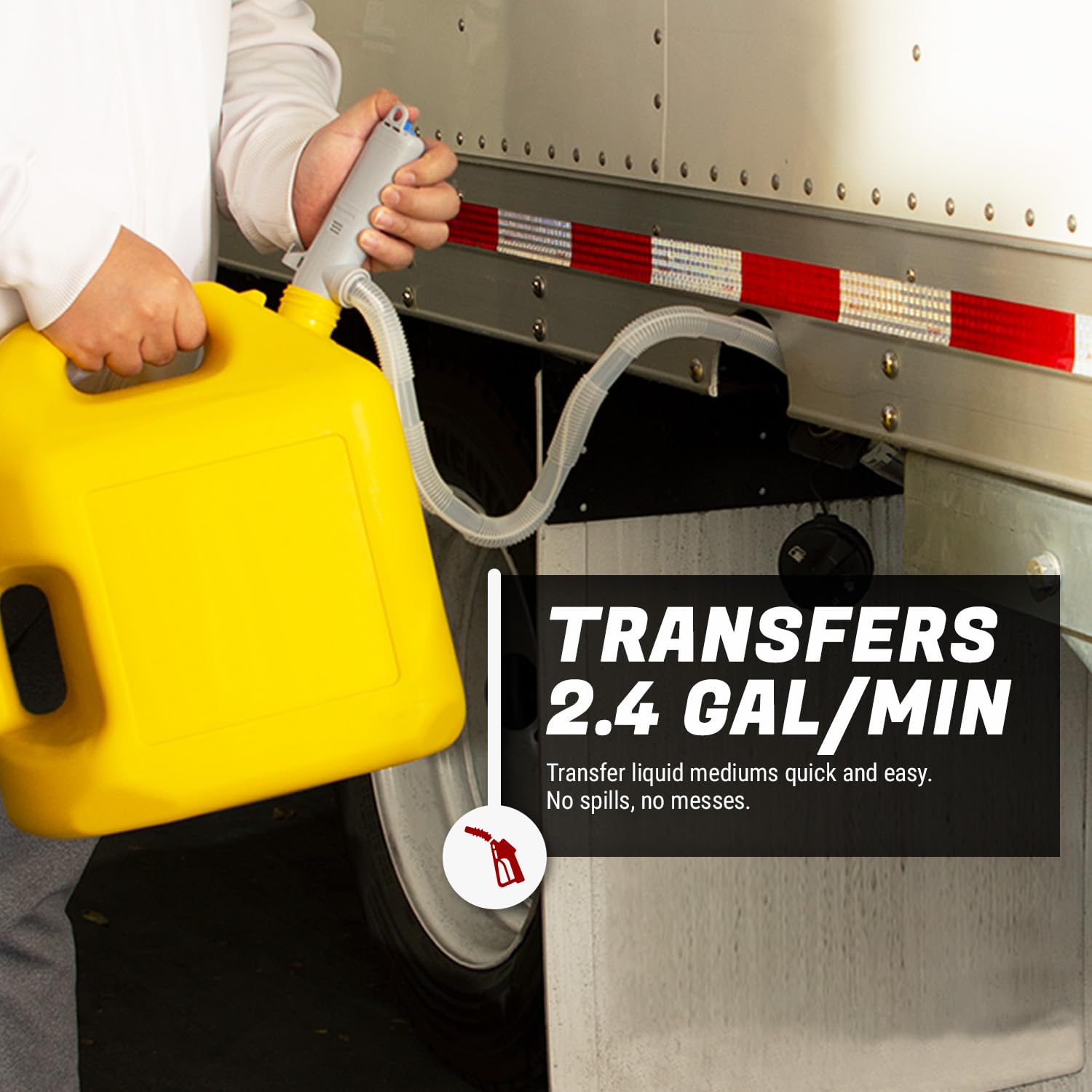 TERA PUMP BATTERY POWERED GAS TRANSFER PUMP WITH AUTO-STOP SYSTEM, AA BATTERY POWERED LIQUID TRANSFER PUMP (Batteries NOT Includ