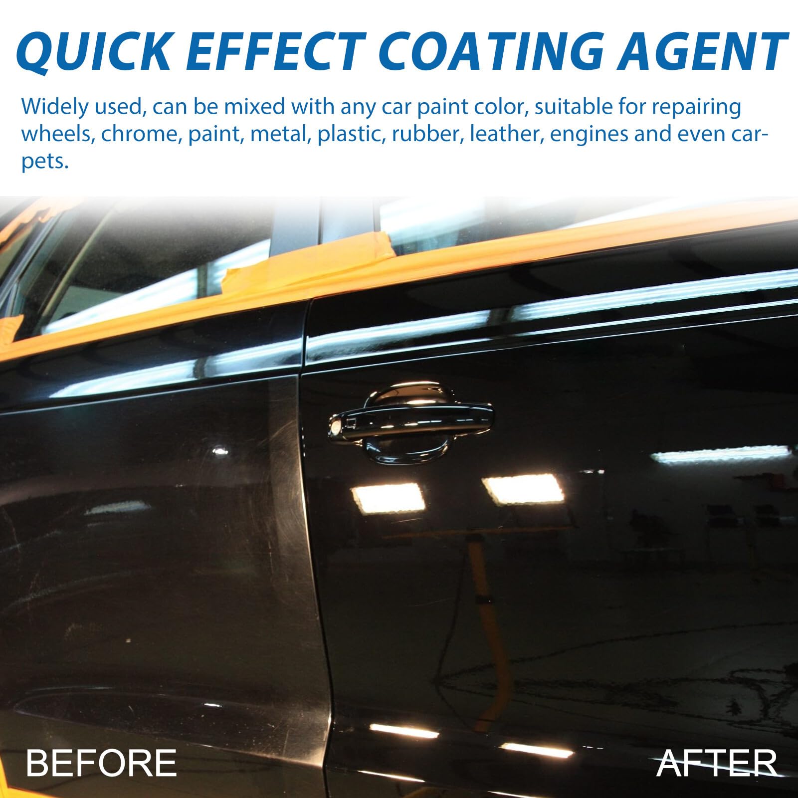 Car Coating Spray, Quick Effect Coating Agent, Quickly Coat Car Wax, Car Scratch Wax Polish Spray Waterless Wash, Easy to Use