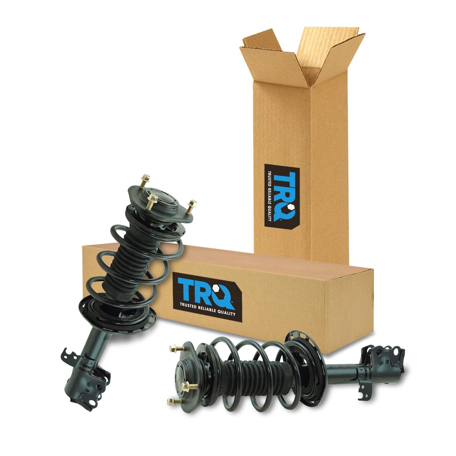 Trq Front Strut & Coil Spring Assembly Set Driver & Passenger Sides Compatible With 14-19 Toyota Corolla