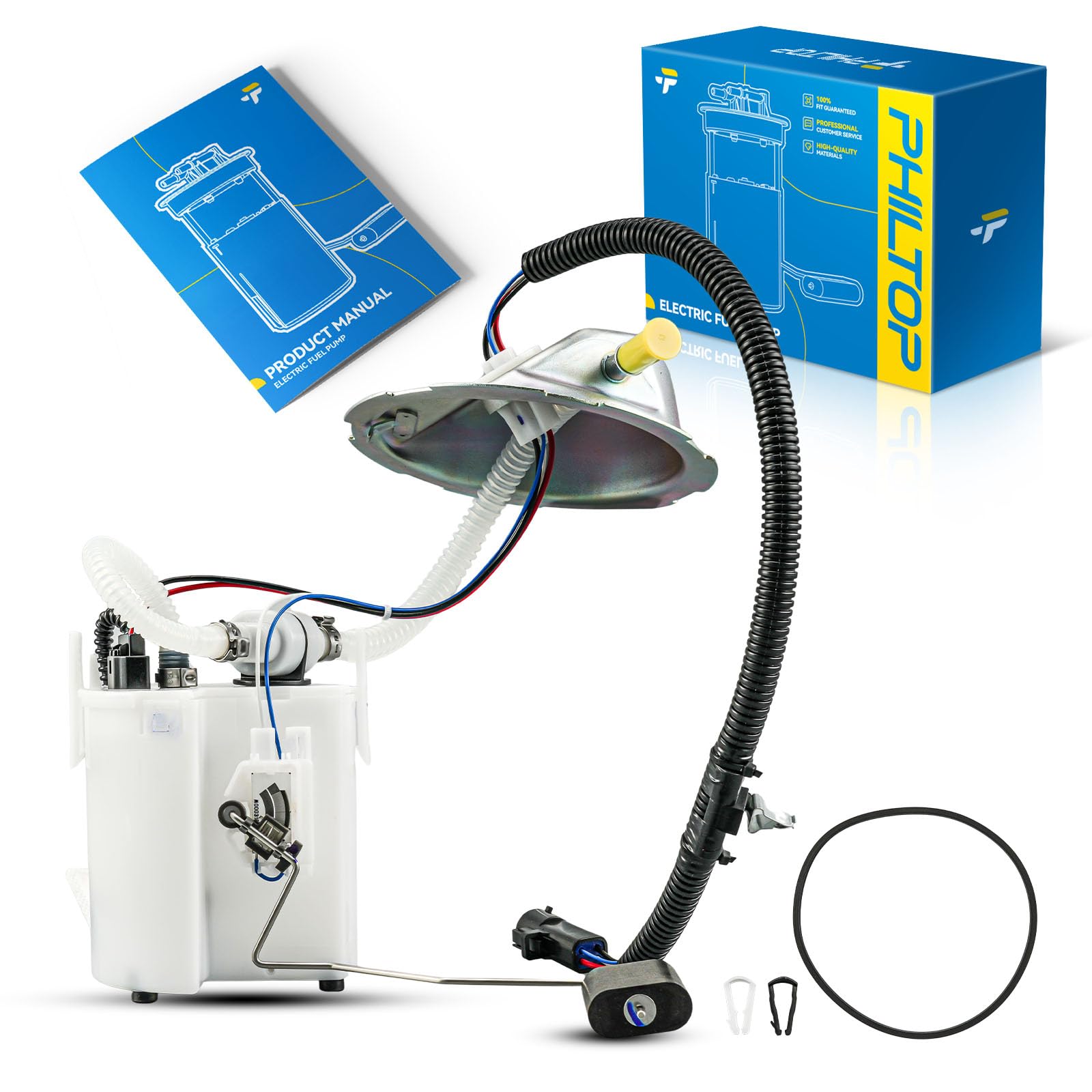 PHILTOP FG1111 Electric Fuel Pump Assembly Fit for Focus 2005-2007, Electric Fuel Pump Module Assembly Kit