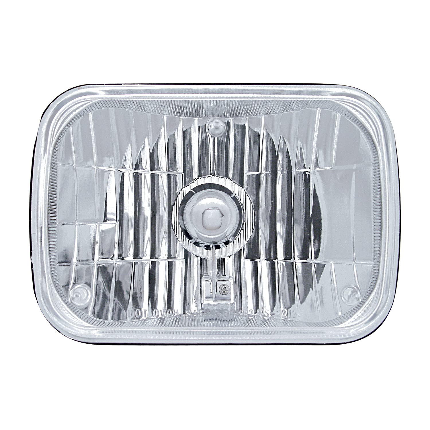 United Pacific 31389 ULTRALIT 5   x 7    Crystal Clear Glass Rectangular Headlight, Reinforced Reflector, Rugged Anti-Vibration 