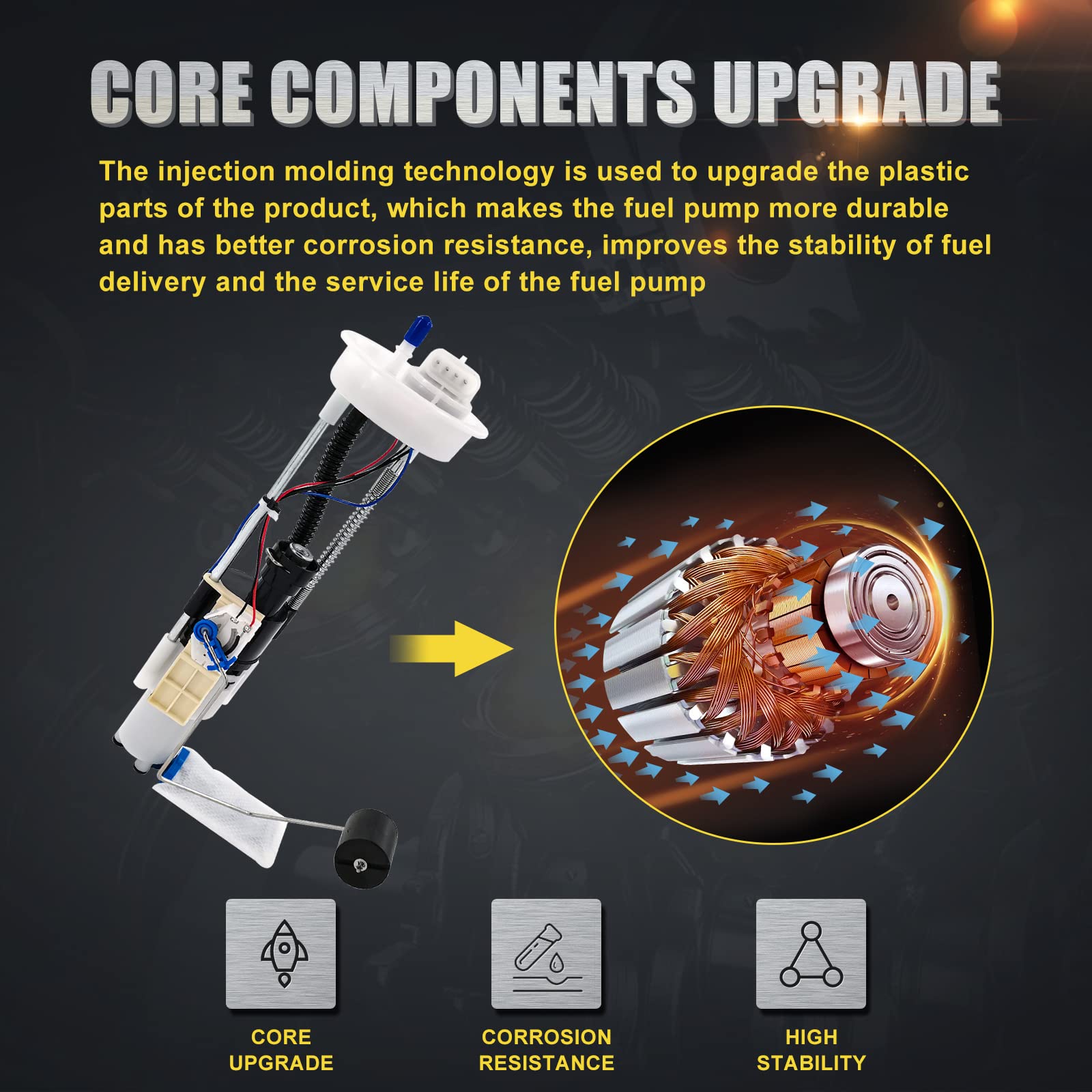 2204852 Fuel Pump Assembly Compatible With Polaris Ranger 900 Crew/Crew Eps 2014-2019 & Ranger 900 Xp 2013-2019 & Ranger Xp 1000