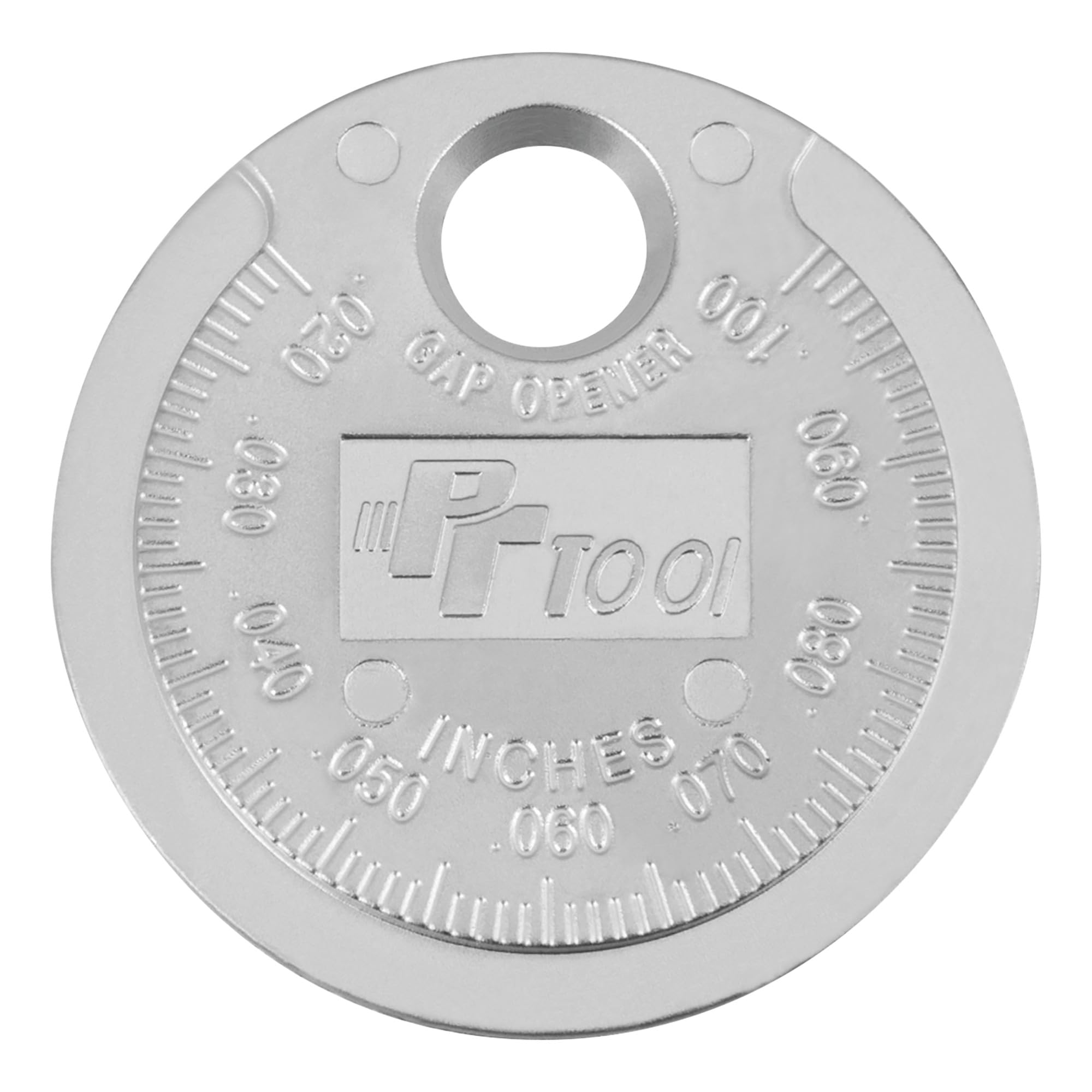 Performance Tool W80540 Taper Spark PlugGauge with Easy to Read Markings for Adjusting Electrodes in SAE .02-.100 and Metric .5-