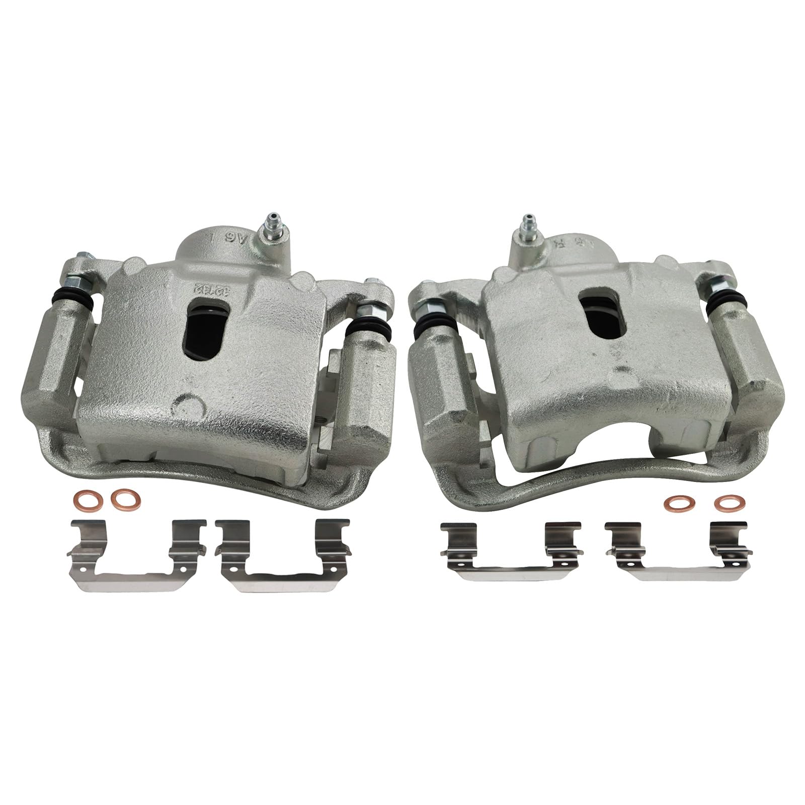 Trq Front Brake Caliper Set Compatible With 2013-2016 Hyundai Veloster
