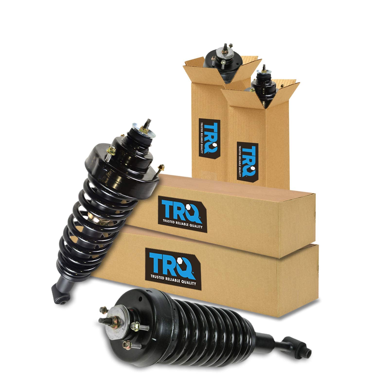 Trq Front & Rear Strut Shock Spring Set Of 4 For 02-03 Ford Explorer Mountaineer