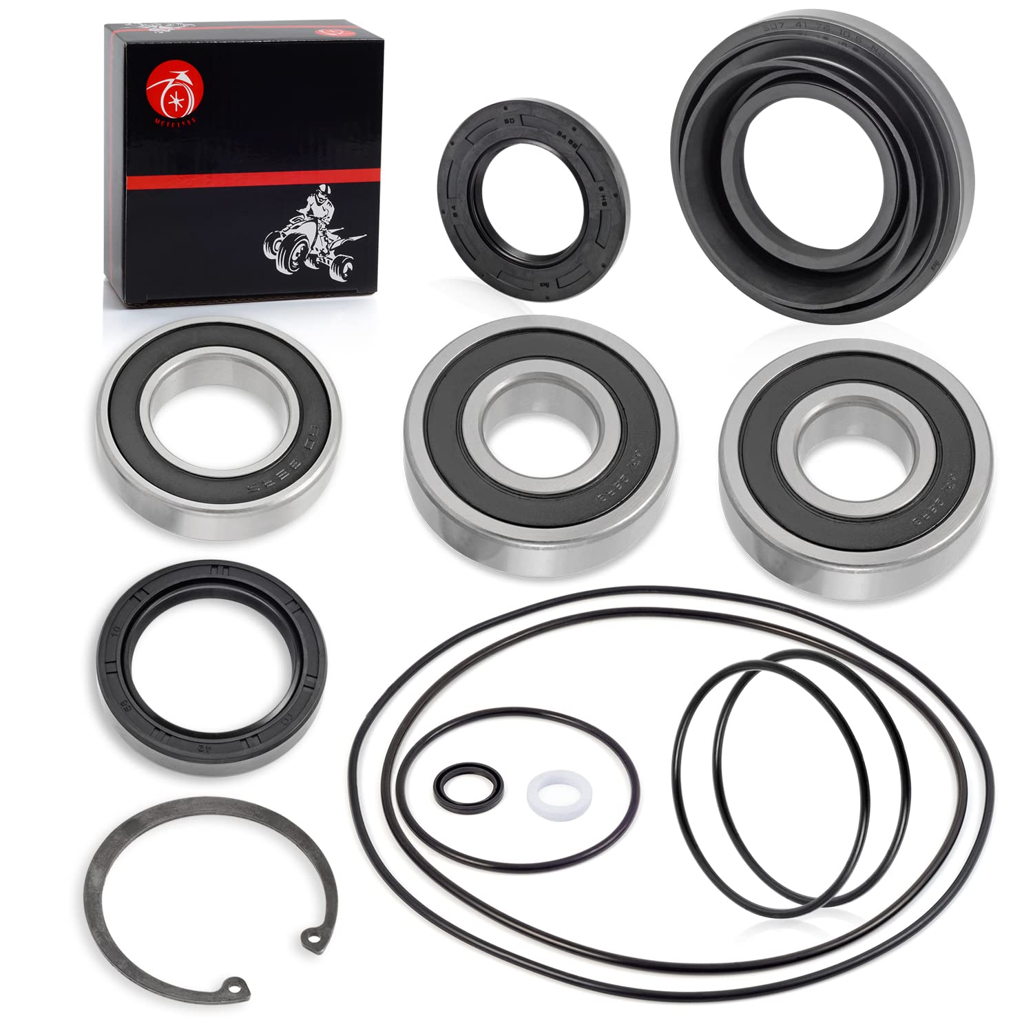 Rear Axle Wheel Seal Bearing O-Ring kit for Honda Rancher 350 TRX 350 Foreman 400 450 500 1997-2013