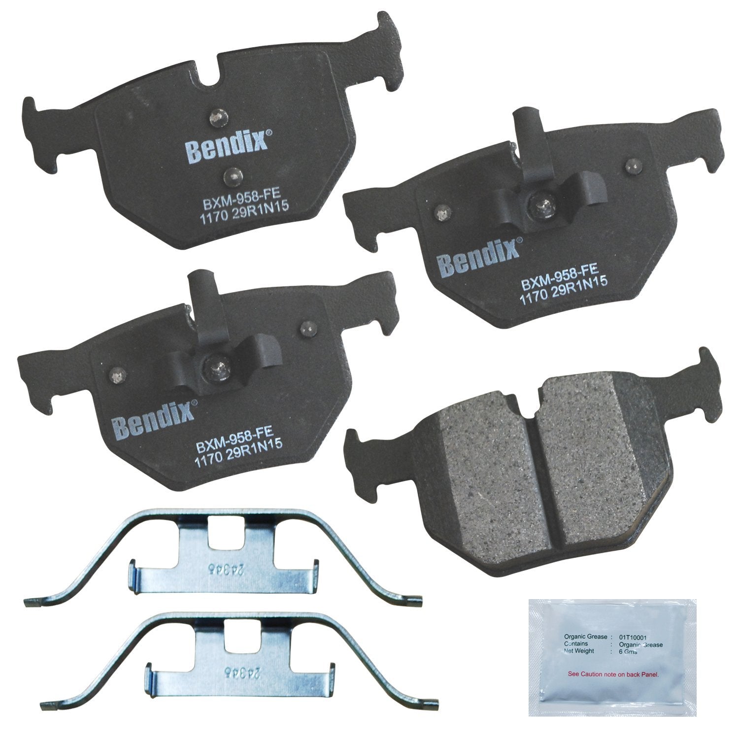 Bendix Priority1 Cfm1170 Semi-Metallic Rear Brake Pads For Bmw 330I 2007-2006,330Xi 2006,335D 2011-2009,335I 2011-2007,335I 2013
