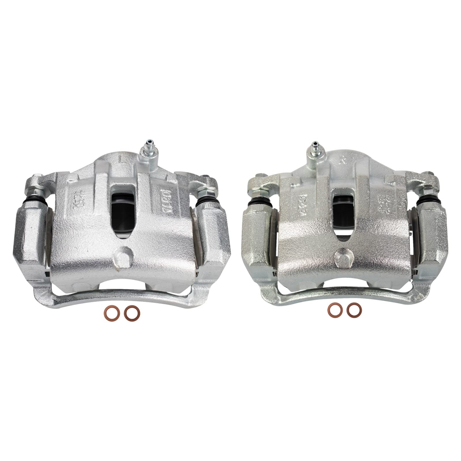 Trq Front Brake Caliper Set Compatible With 2012-2015 Hyundai Tucson 2012-2016 Kia Sportage