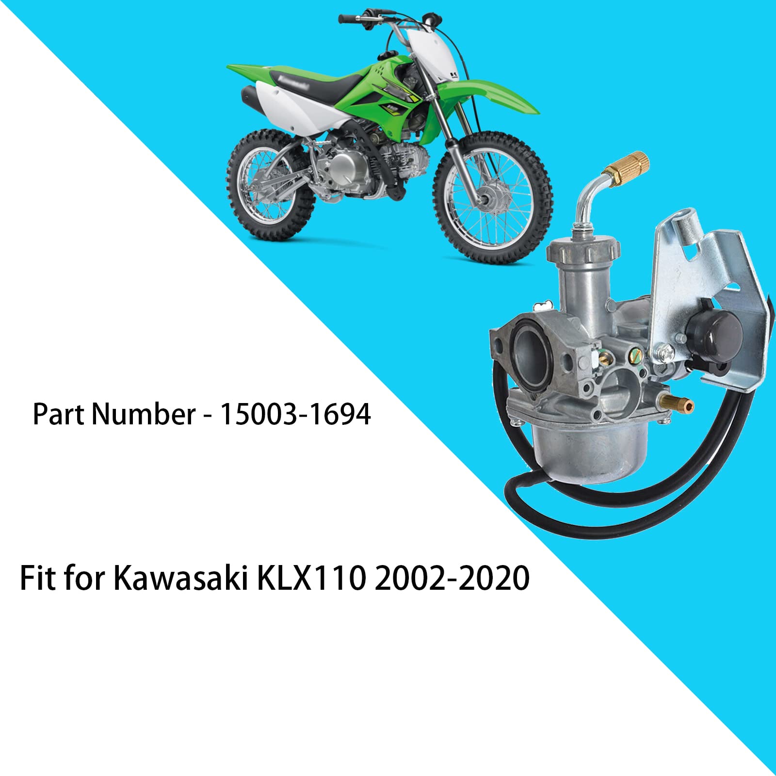 Carburetor 15003-1694 Replacement For Kawasaki Klx110 2002-2020