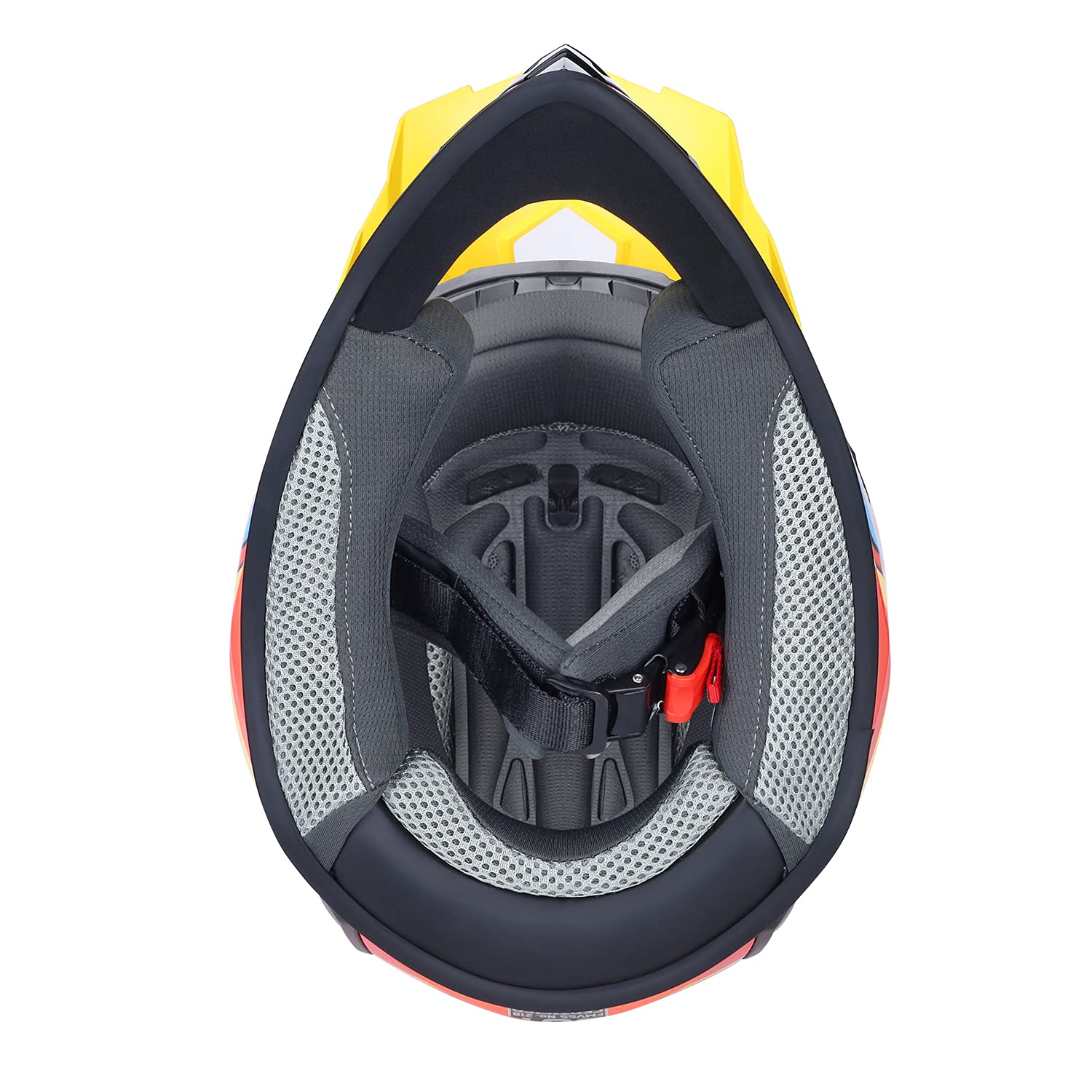 Glx Gx623 Youth Atv/Dirt Bike Helmet Combo - Retro Red, Medium - Dot