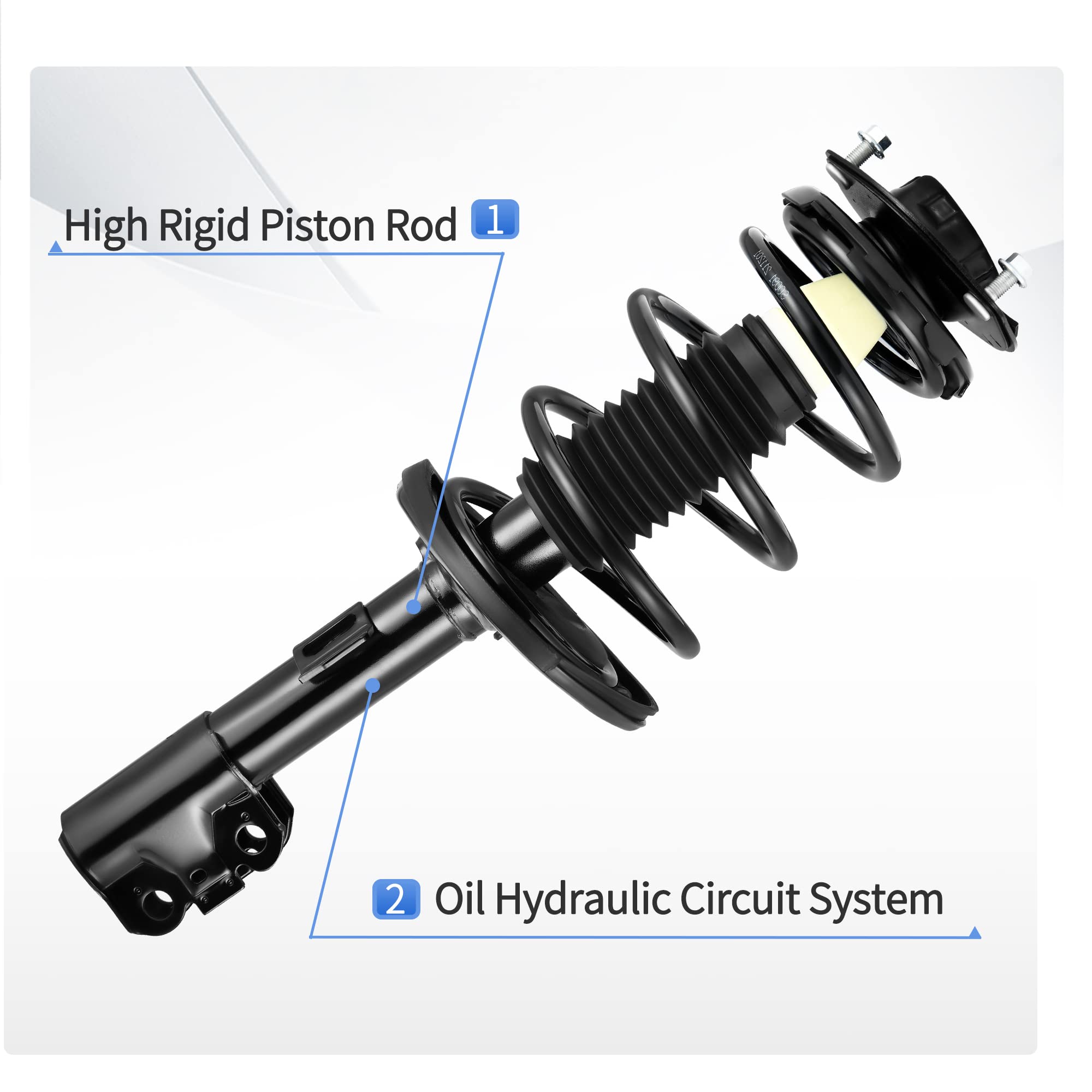 Yitamotor Front Complete Strut Quick Struts Compatible With 2004-2006 Camry, Solara, Lexus Es330