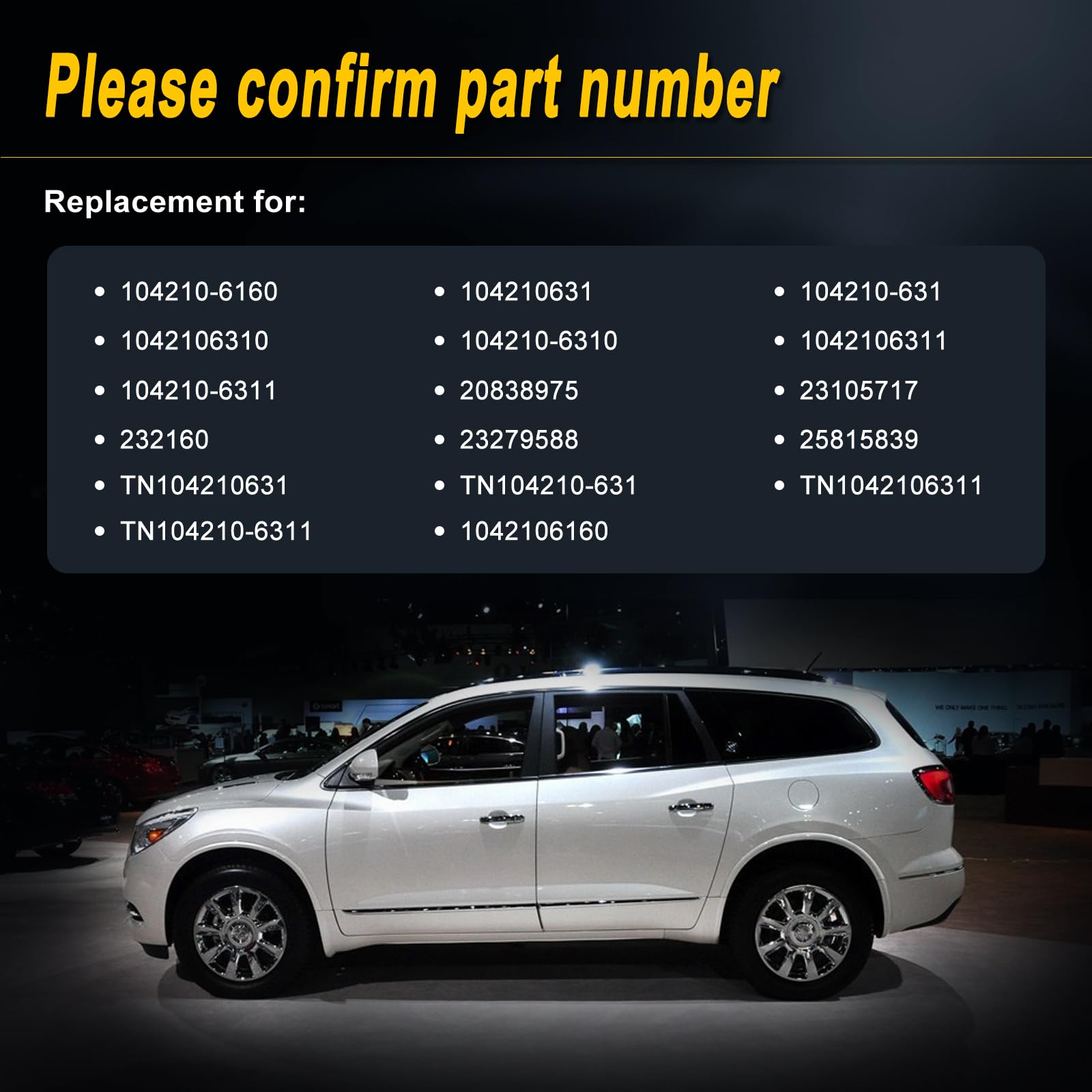 L-Sijin-L Alternator Compatible With 2009-2017 Traverse 2008-2017 Enclave 2007-2012 Acadia 3.6L V6 Replace For 1042106160 11252N