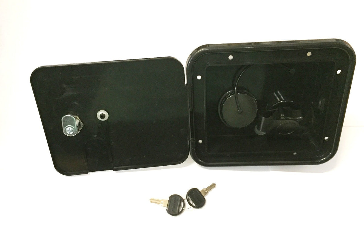 Valterra Black Gravity/City Water Hatch Fill Dish Lock Keys Rv Trailer