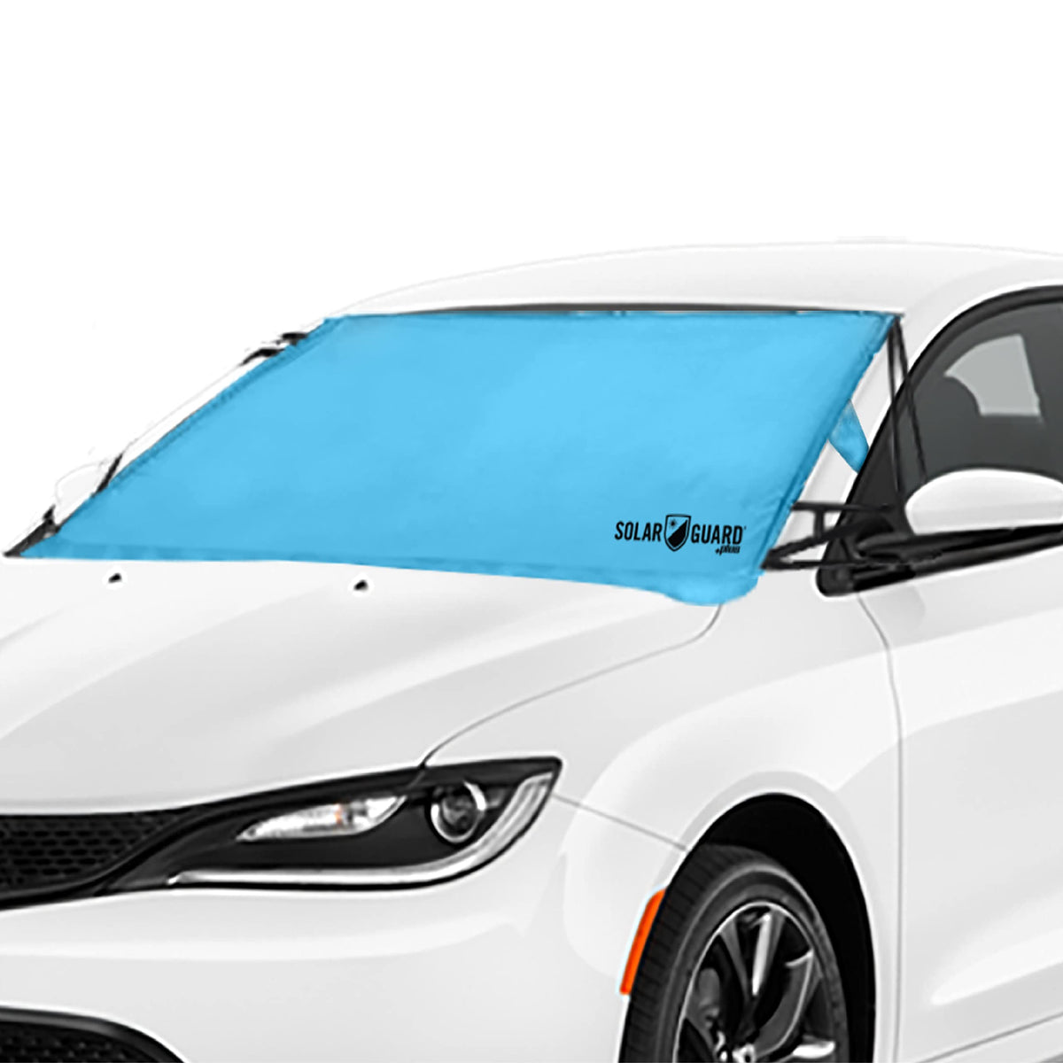 SolarGuard Plus Sunshade for Car Windshield - Reflective Car Shades for Windshield, Blocks Damaging UV Rays - for Use on Front W