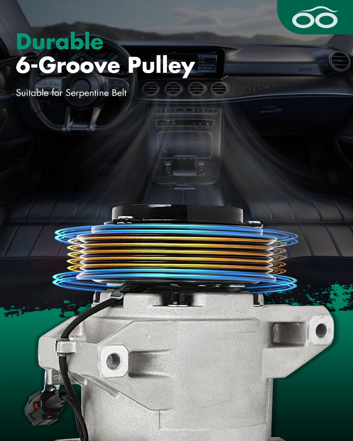 Scitoo Ac Compressor Fit For N-Issan Altima 2.5L 2002-2006 Air Conditioning Compressor