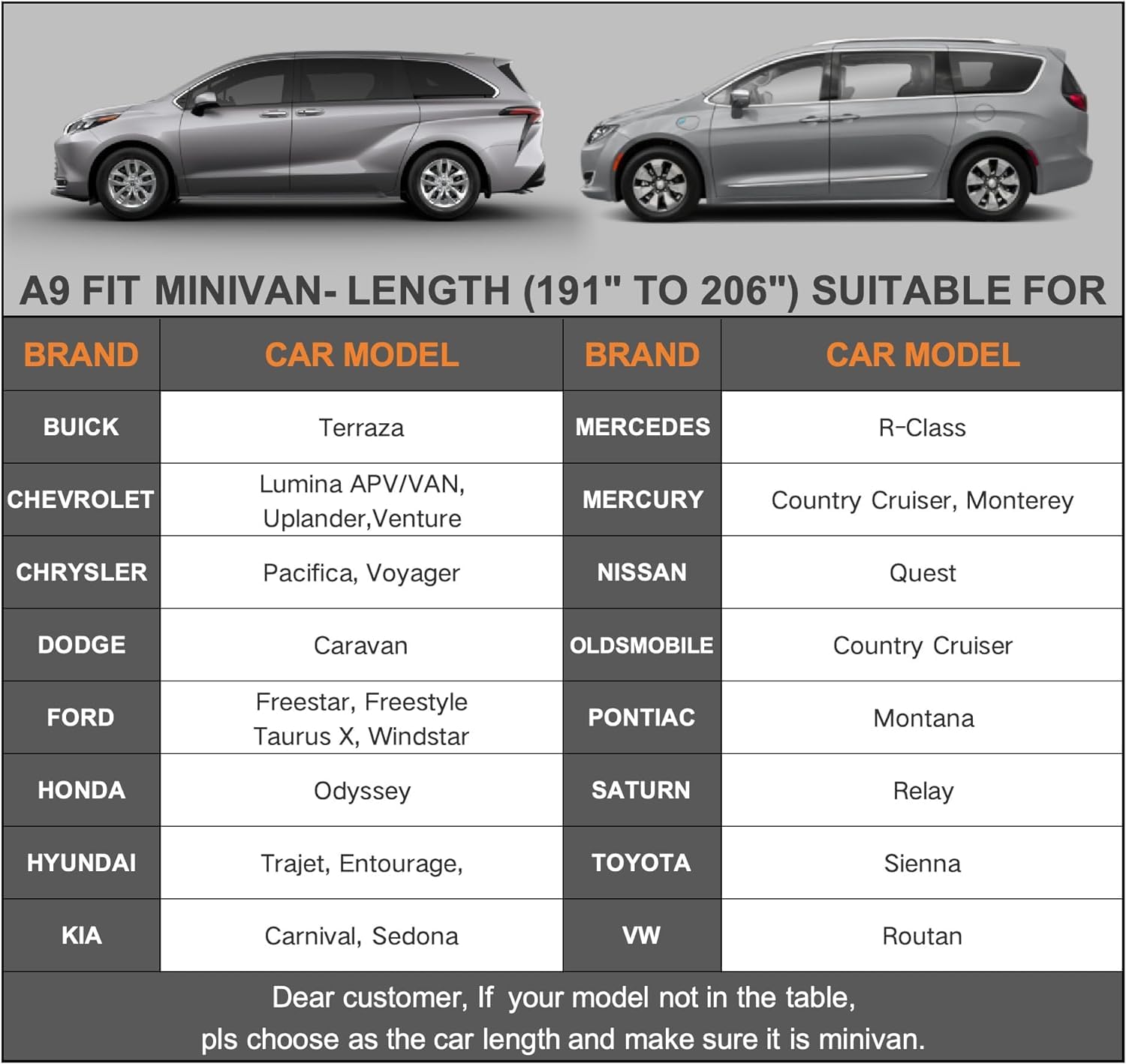 Kayme 6 Layers Minivan Car Cover Waterproof All Weather For Automobiles, Outdoor Full Cover With Zipper, Universal Fit For Pacif