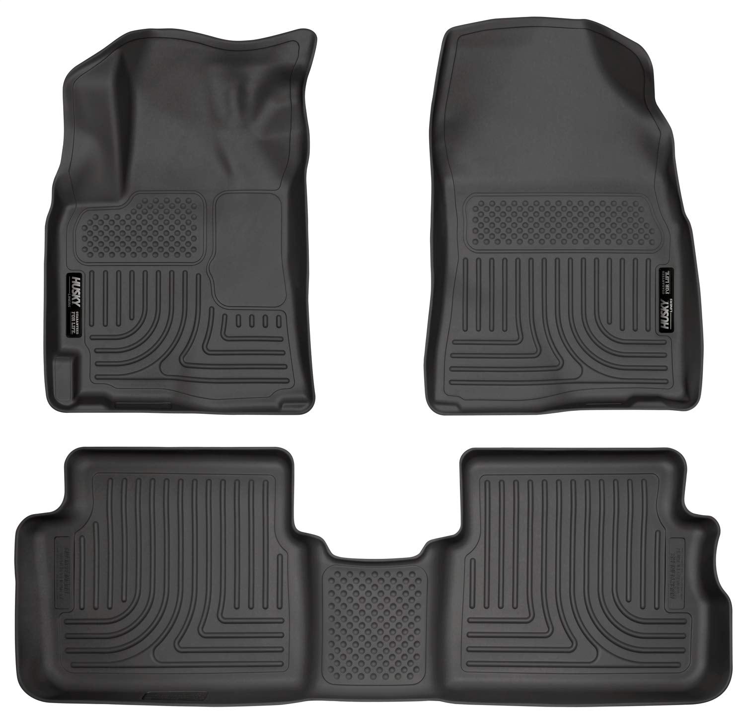 Husky Liners Weatherbeater Floor Mats | Fits 2009 - 2013 Toyota Corolla/Matrix, 2009 - 2010 Pontiac Vibe | Front & 2Nd Row, 3-Pc