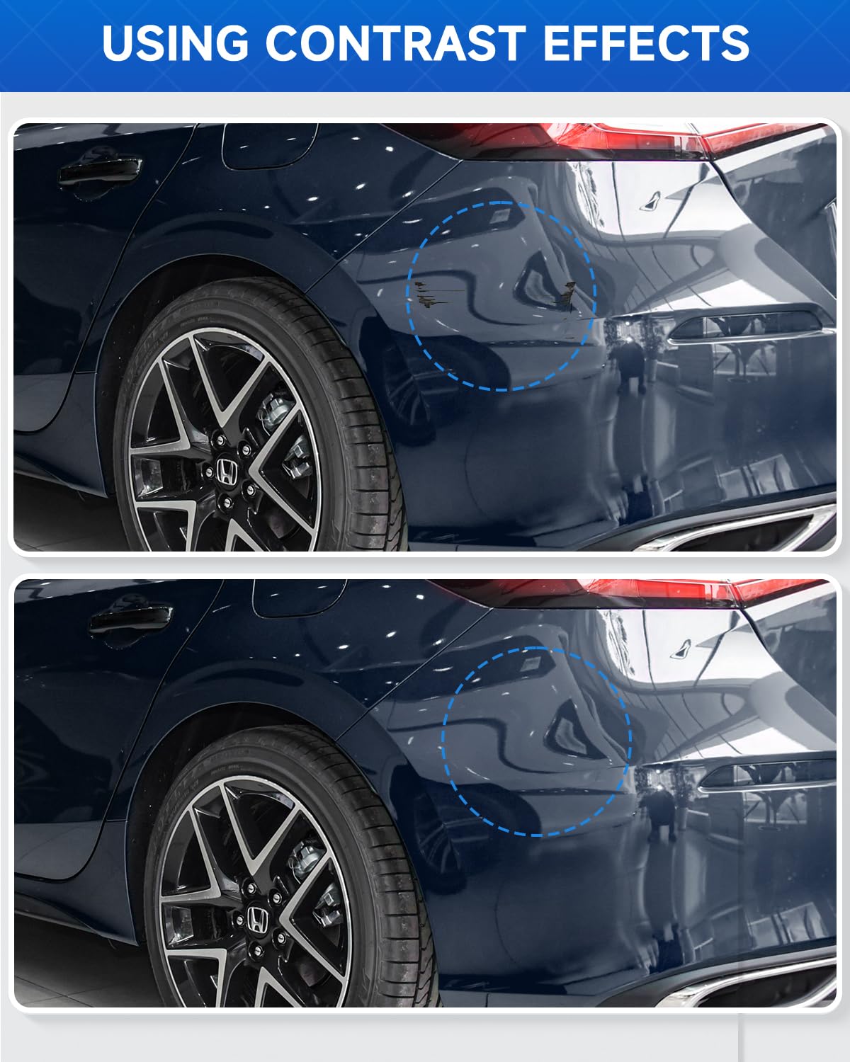 B-607M Cosmic Blue Metallic Touch Up Paint Compatible with Honda Exact Match Touch Up Paint Car Scratch Repair