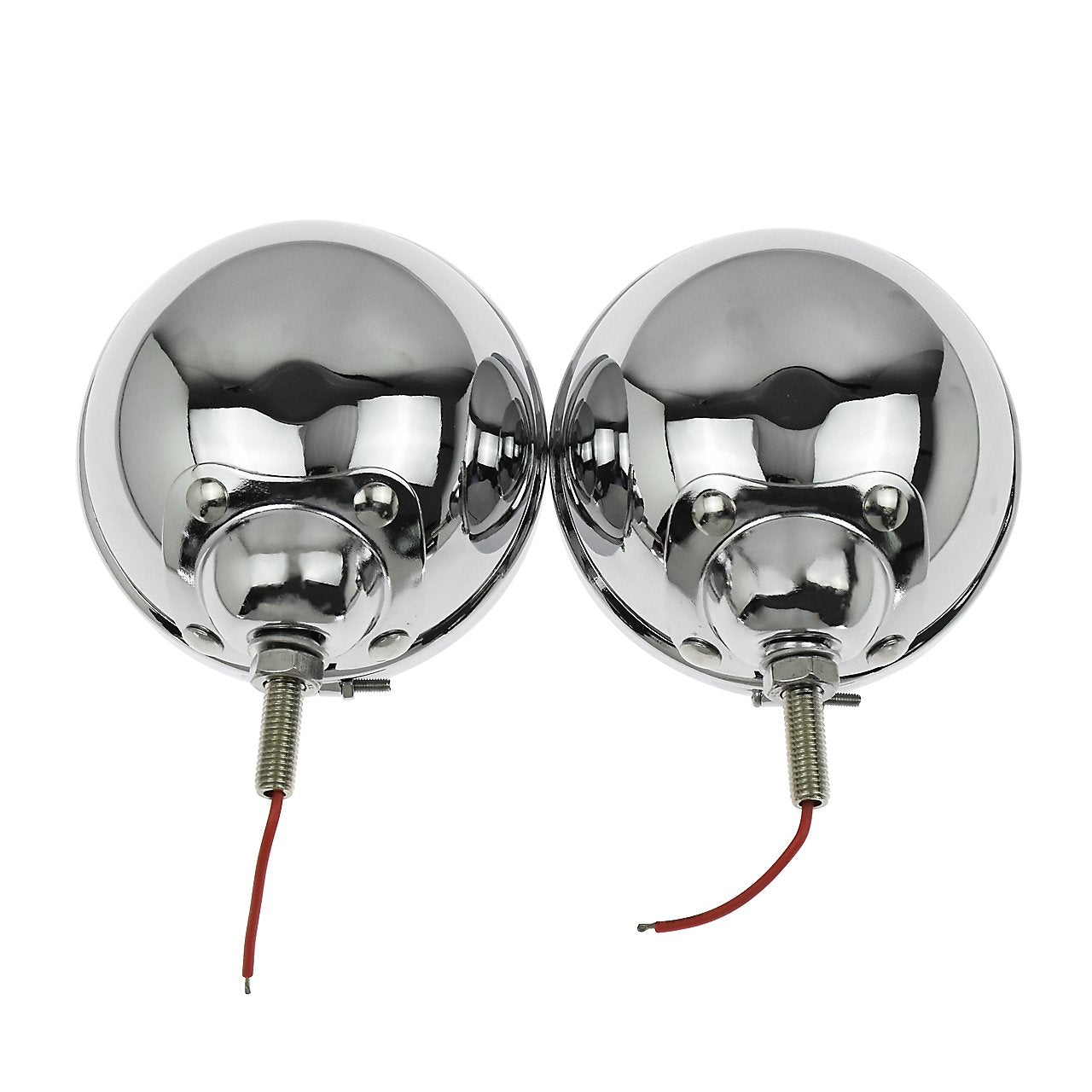 Hdbubalus Motorcycle Fog Lights 4.5 Inch Housing Fog Lamp Mounting Bracket 4.5' Led Passing Lights Housing Fit For Harley Chrome