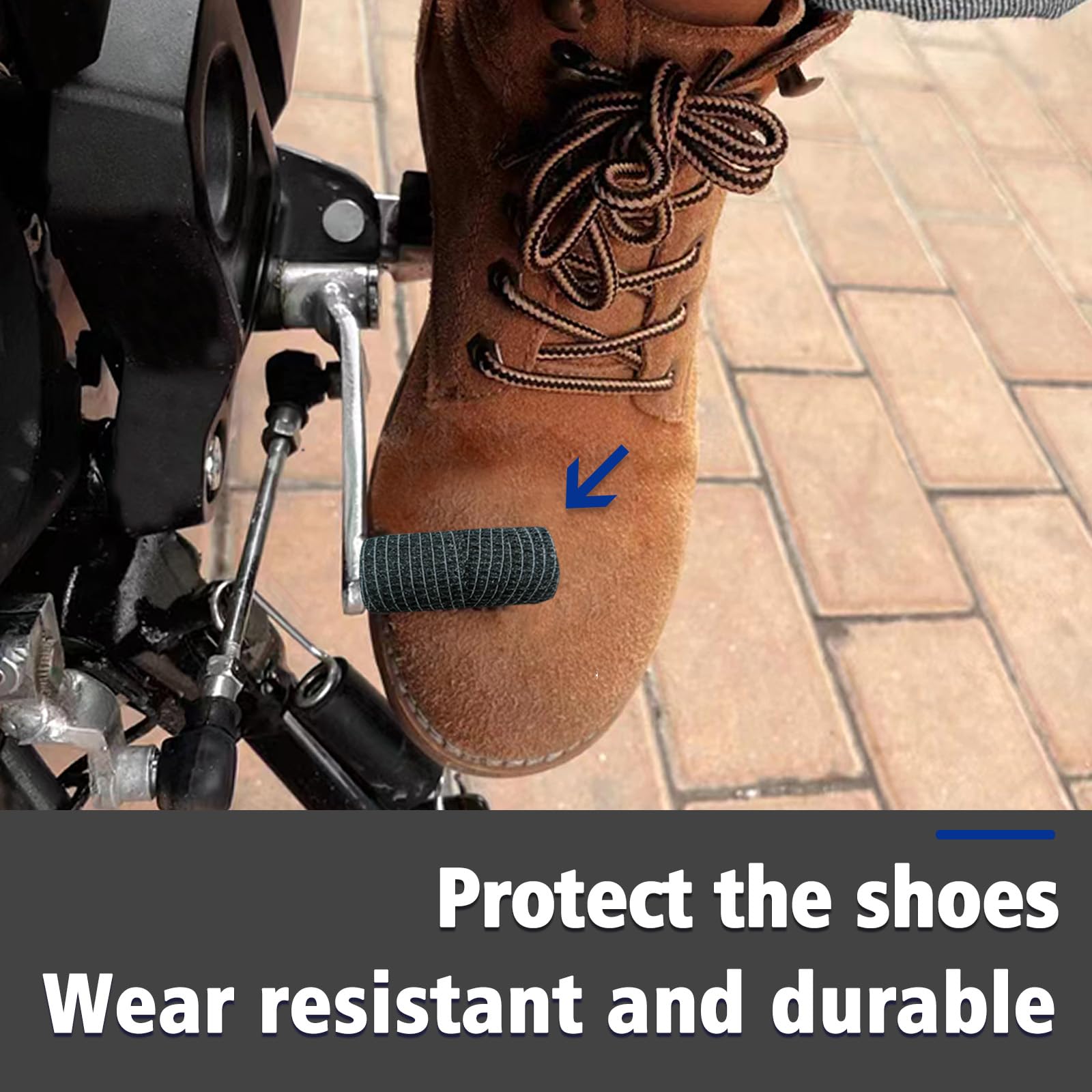 Fizzest Motorcycle Shifter Shoe Protector,Motorcycle Gear Shift Cover Guard,Contains 8 Rolls