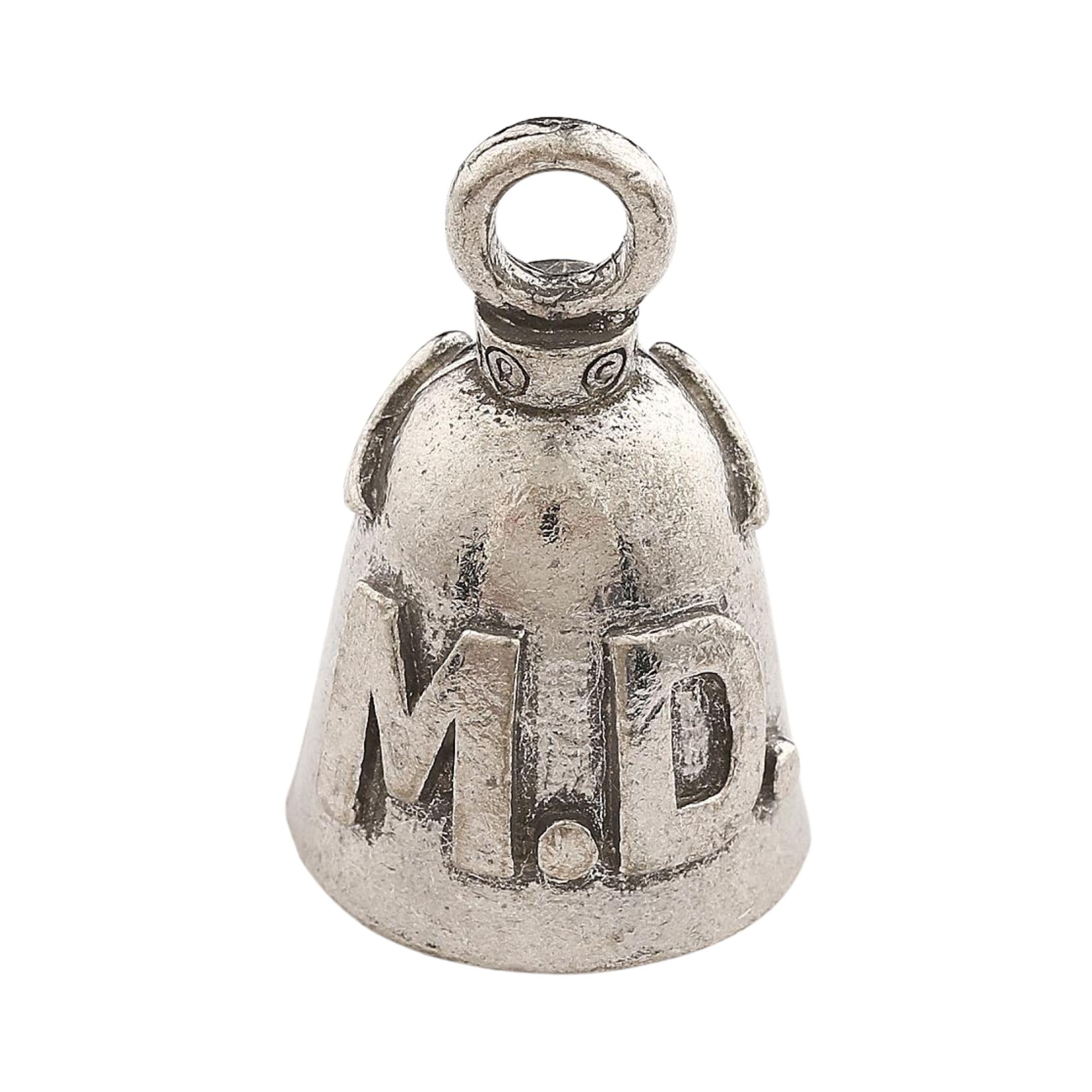 Guardian Bell Md Good Luck Bell W/Keyring & Black Velvet Gift Bag | Motorcycle Bell | Lead-Free Pewter | Good Luck Gift To Frien
