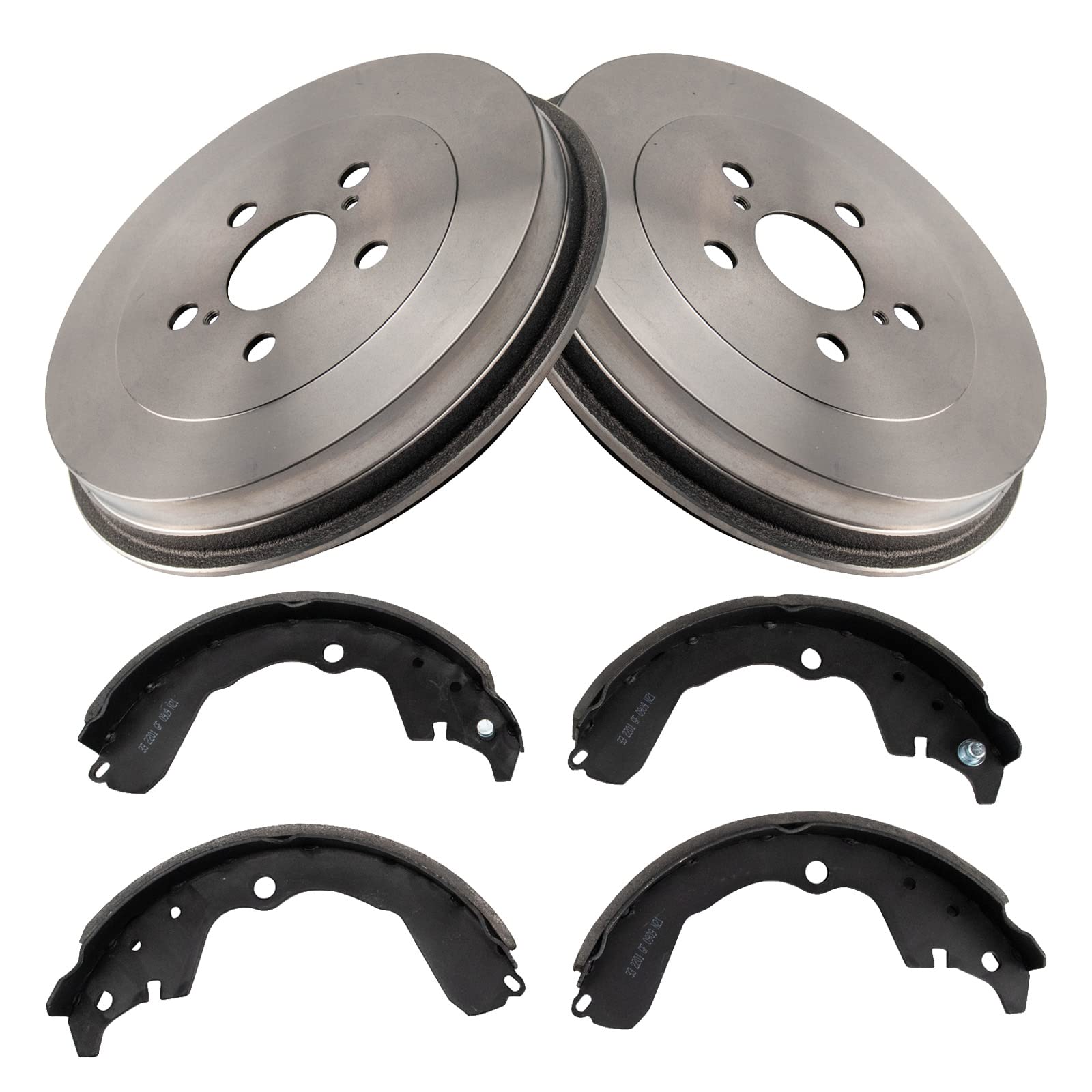 TRQ Rear Brake Shoe & Drum Kit Compatible with 2003-2008 Pontiac Vibe Toyota Matrix