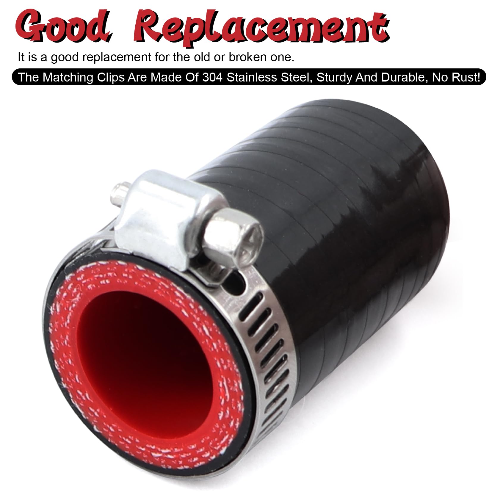 2Pcs High Temperature 4-Ply Reinforced Silicone Hose Cap ID 3/4 Inch(19mm) Hose End Plug for Turbo Bypass Valve/Throttle Body Wa