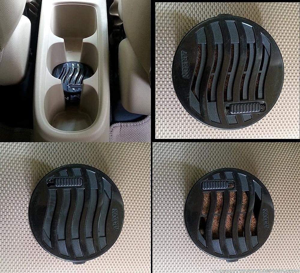 Areon Ken Car Air Freshener - Vanilla Scent, Long-Lasting Fragrance - Portable Fragrant Deodorizer With Adjustable Odor Output - Automobile Accessories & Essentials - 1.23 Oz. Cans, Pack Of 4