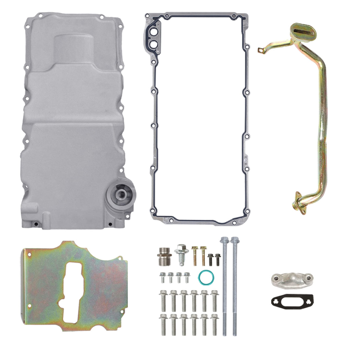 GESEXI 302-3 LS Swap Retrofit Aluminum Oil Pan Conversion Kit Compatible with LS1 LS2 LS3 A/G/F-Body Chevy 4.8L 5.3L 6.0L 6.2L E